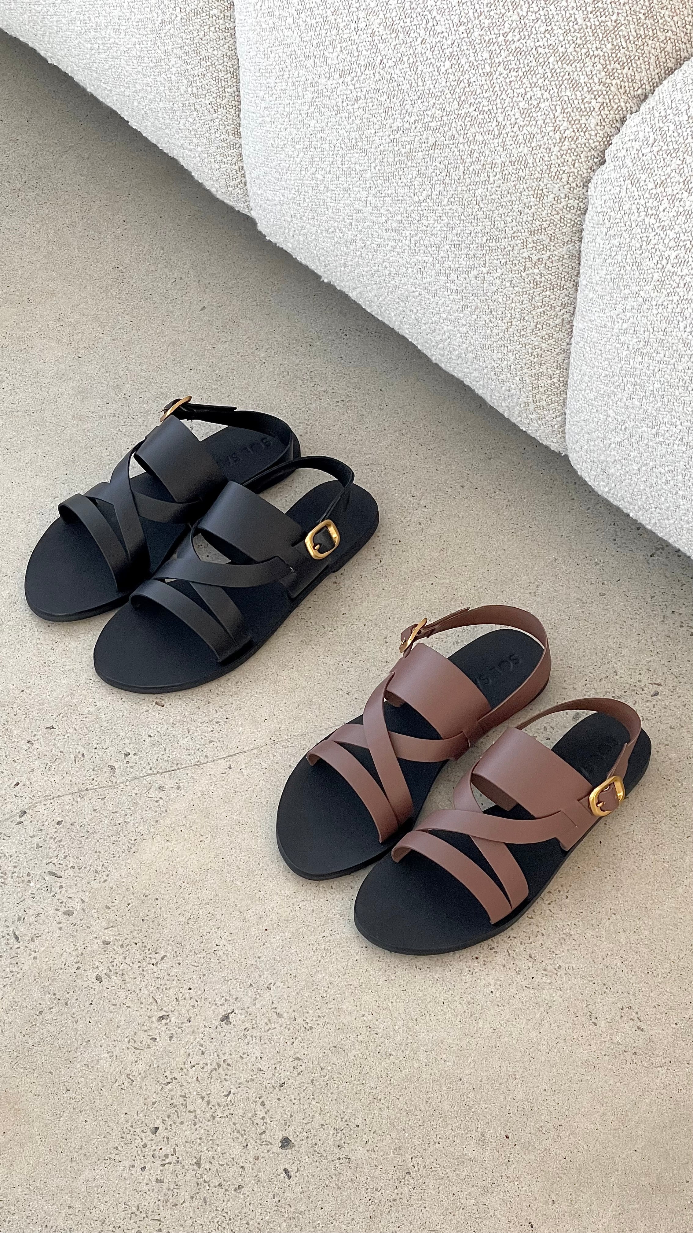 Sol Sana Palermo Sandal - Black - Image 3