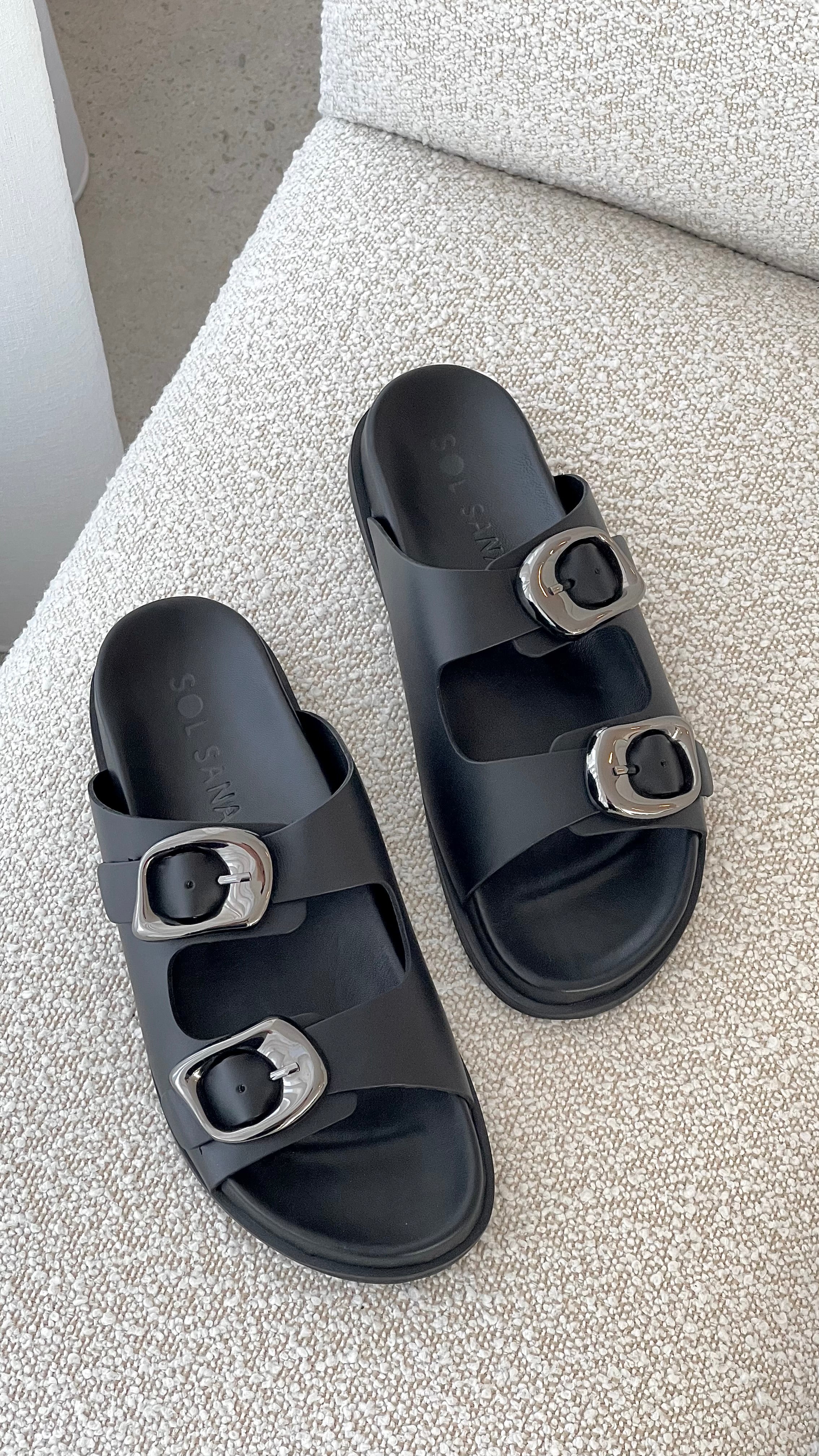 Sol Sana San Jose Footbed - Black / Silver - Image 2