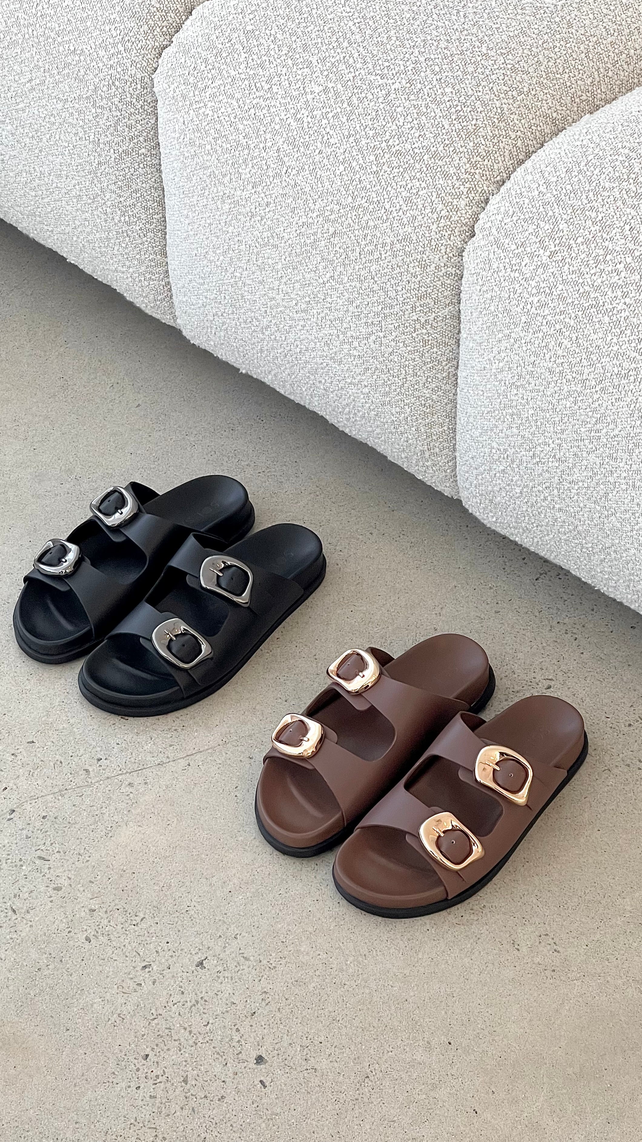 Sol Sana San Jose Footbed - Black / Silver - Image 5