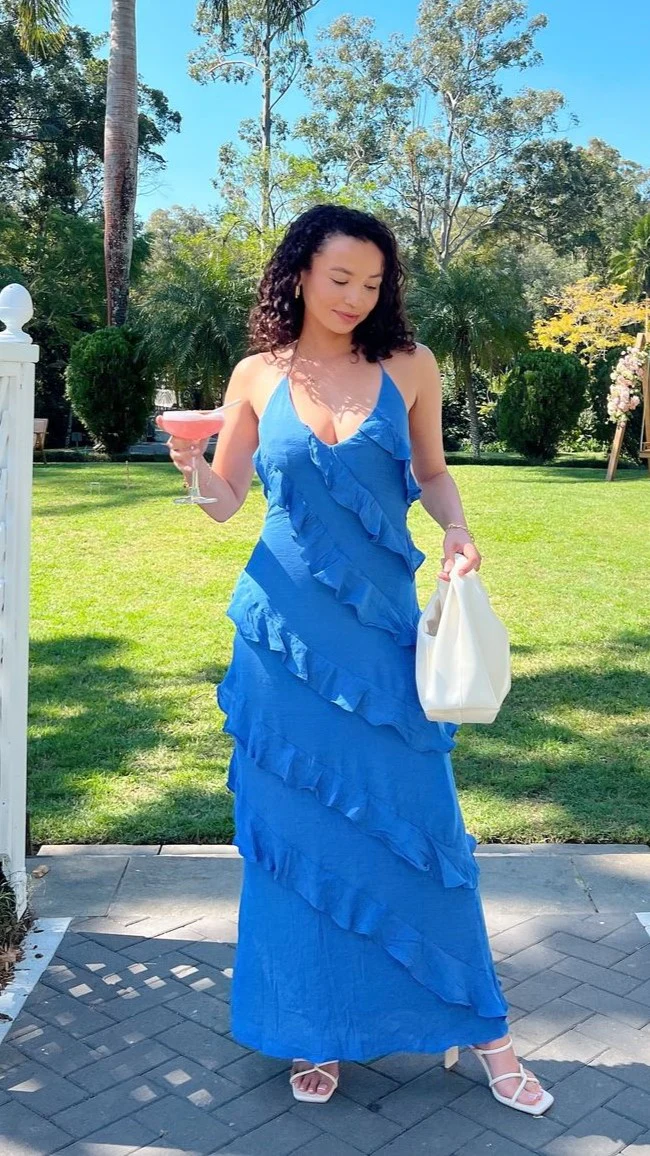 Sophia Maxi Dress - Cobalt Blue - Image 11