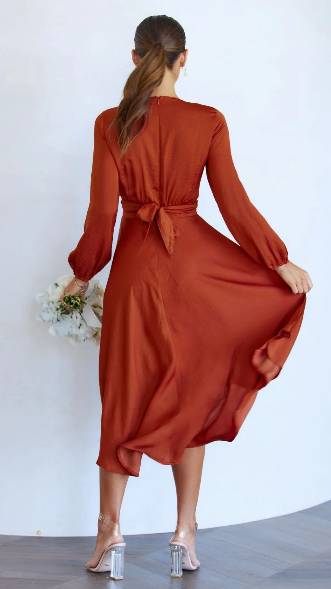 Starry Nights Dress - Rust - Image 11