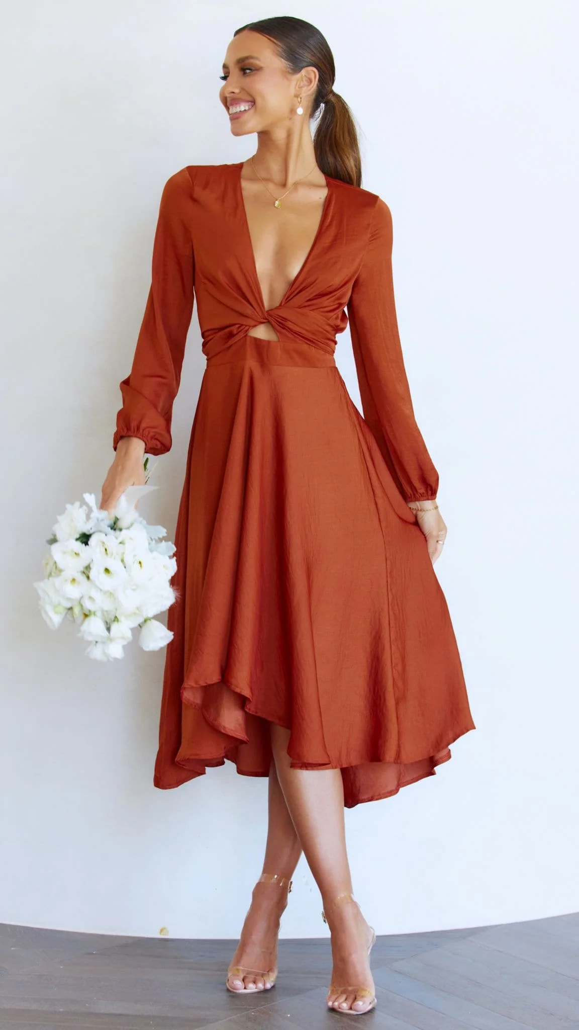 Starry Nights Dress - Rust - Image 14