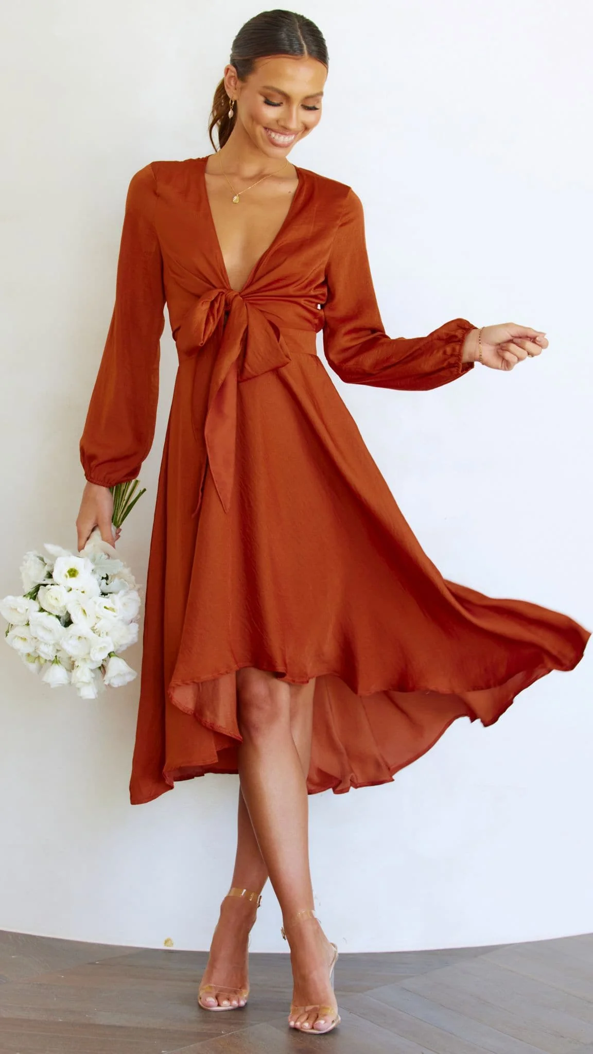 Starry Nights Dress - Rust - Image 28