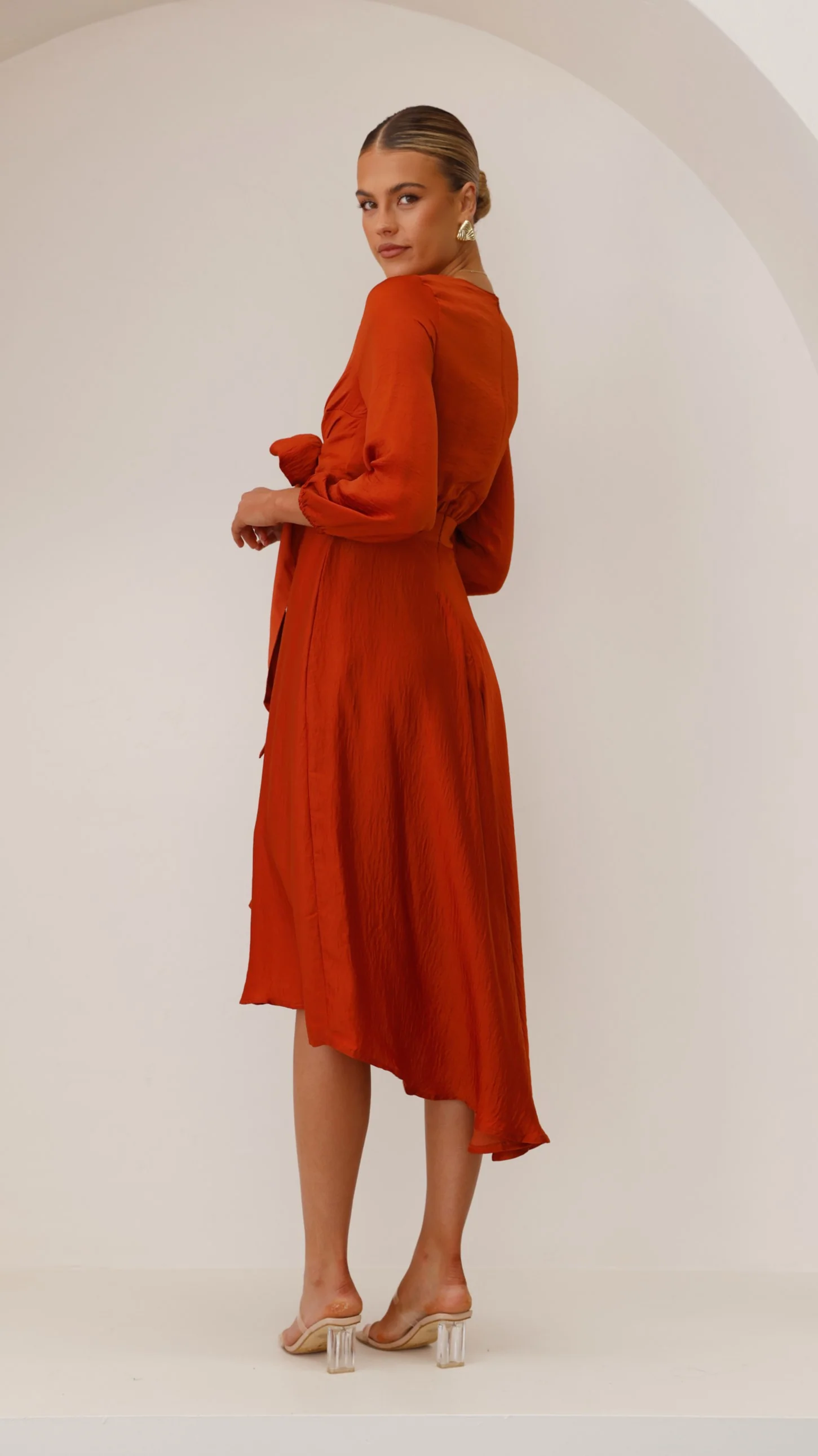 Starry Nights Dress - Rust - Image 3