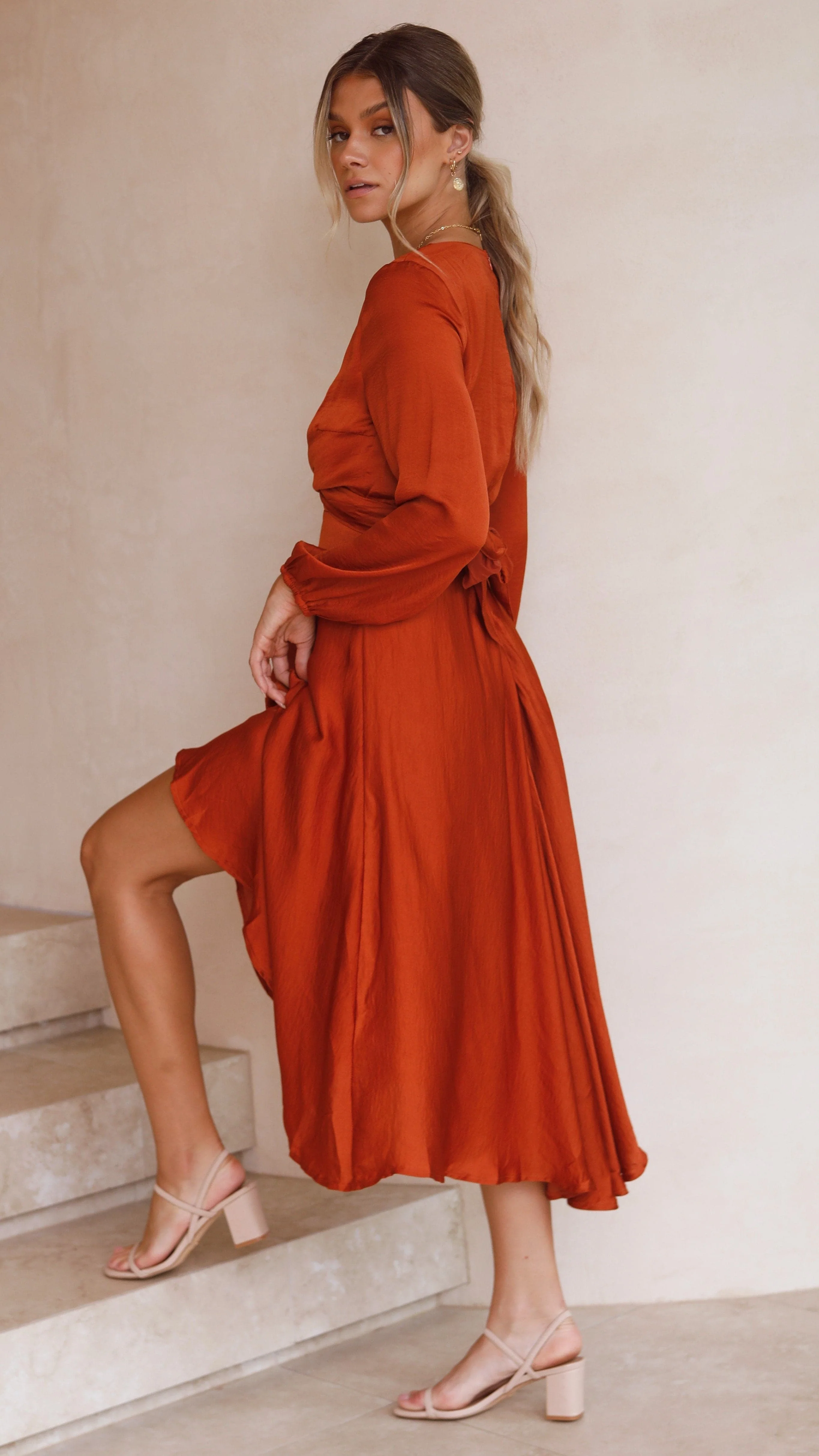 Starry Nights Dress - Rust - Image 31
