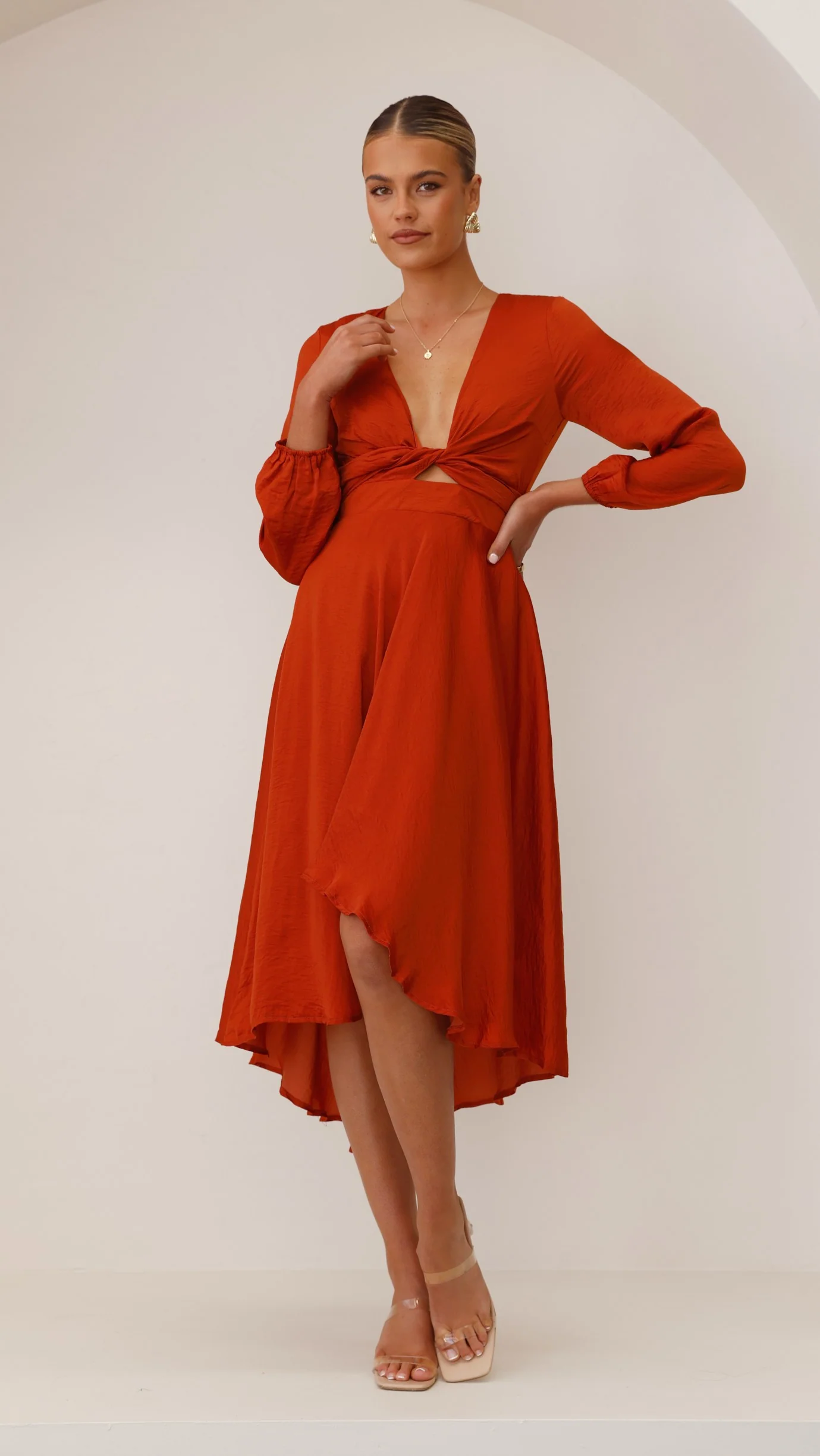 Starry Nights Dress - Rust - Image 32