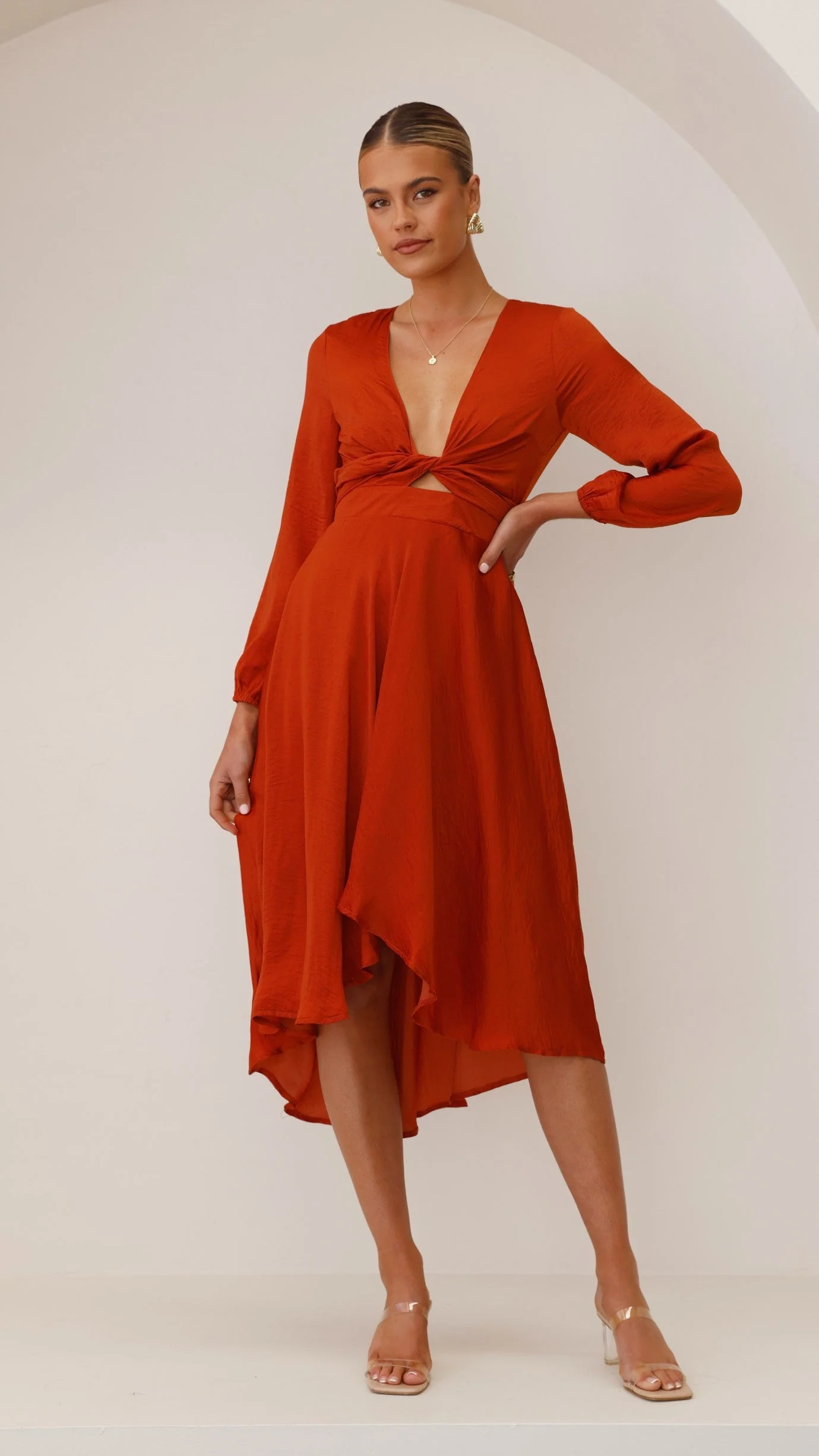 Starry Nights Dress - Rust - Image 34