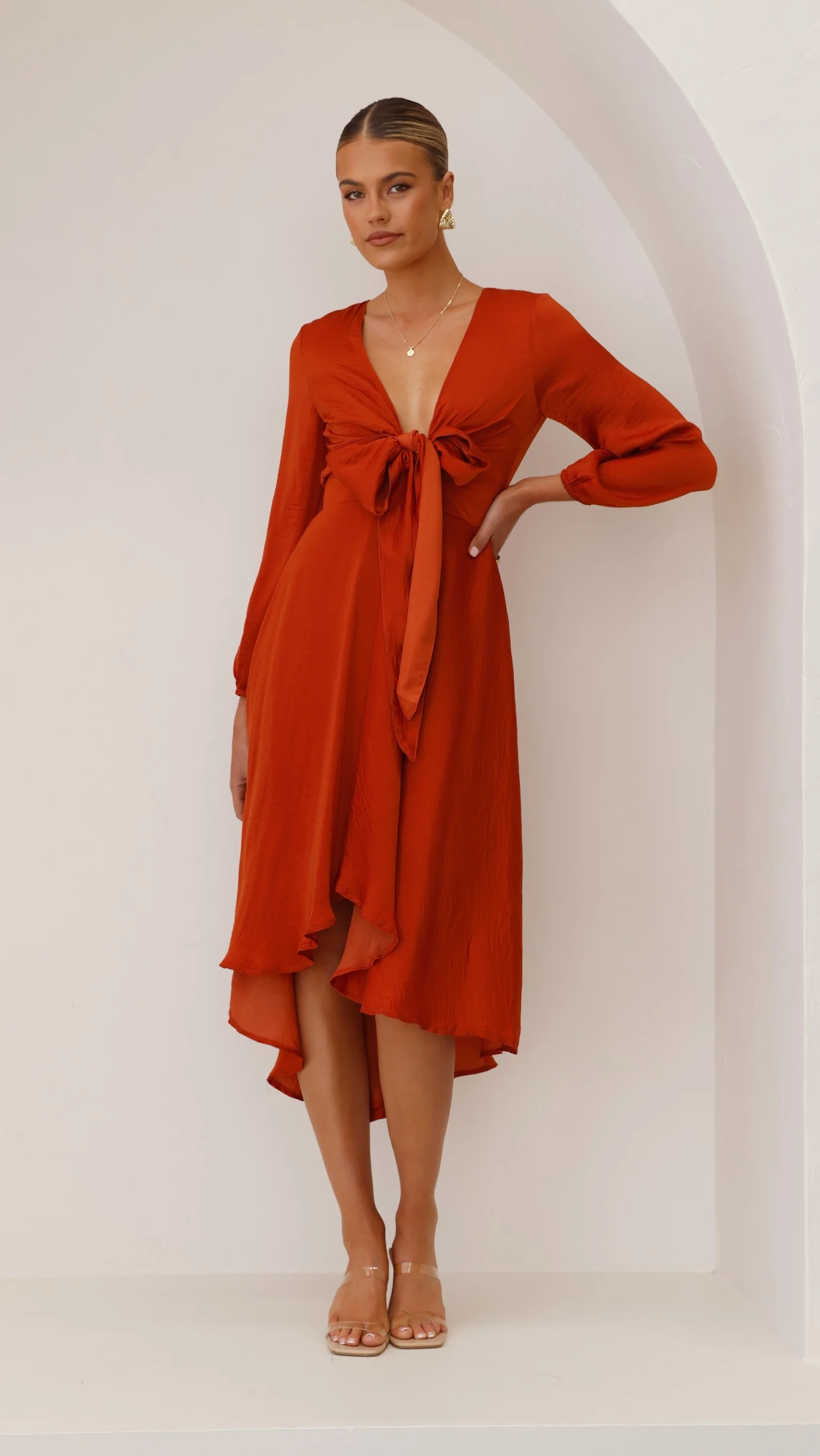 Starry Nights Dress - Rust - Image 6