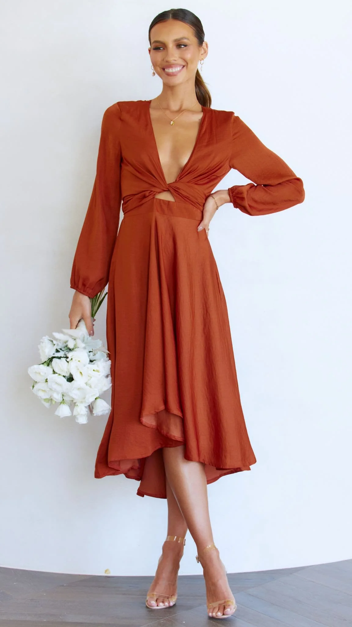 Starry Nights Dress - Rust - Image 7