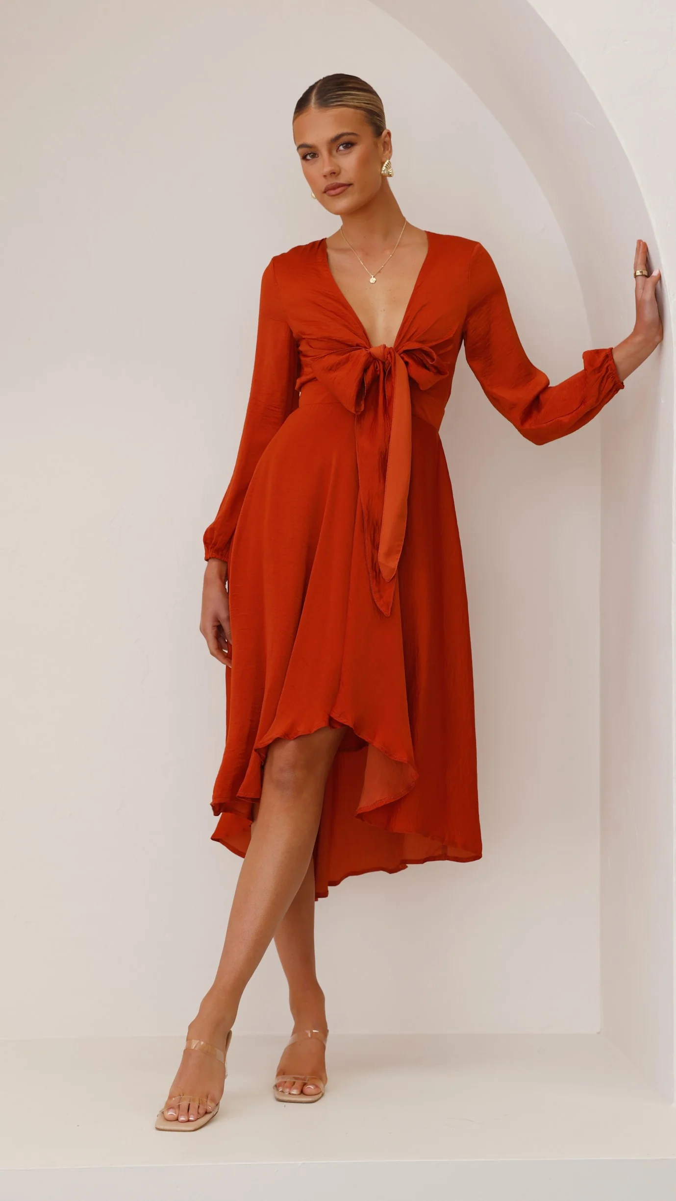 Starry Nights Dress - Rust - Image 8
