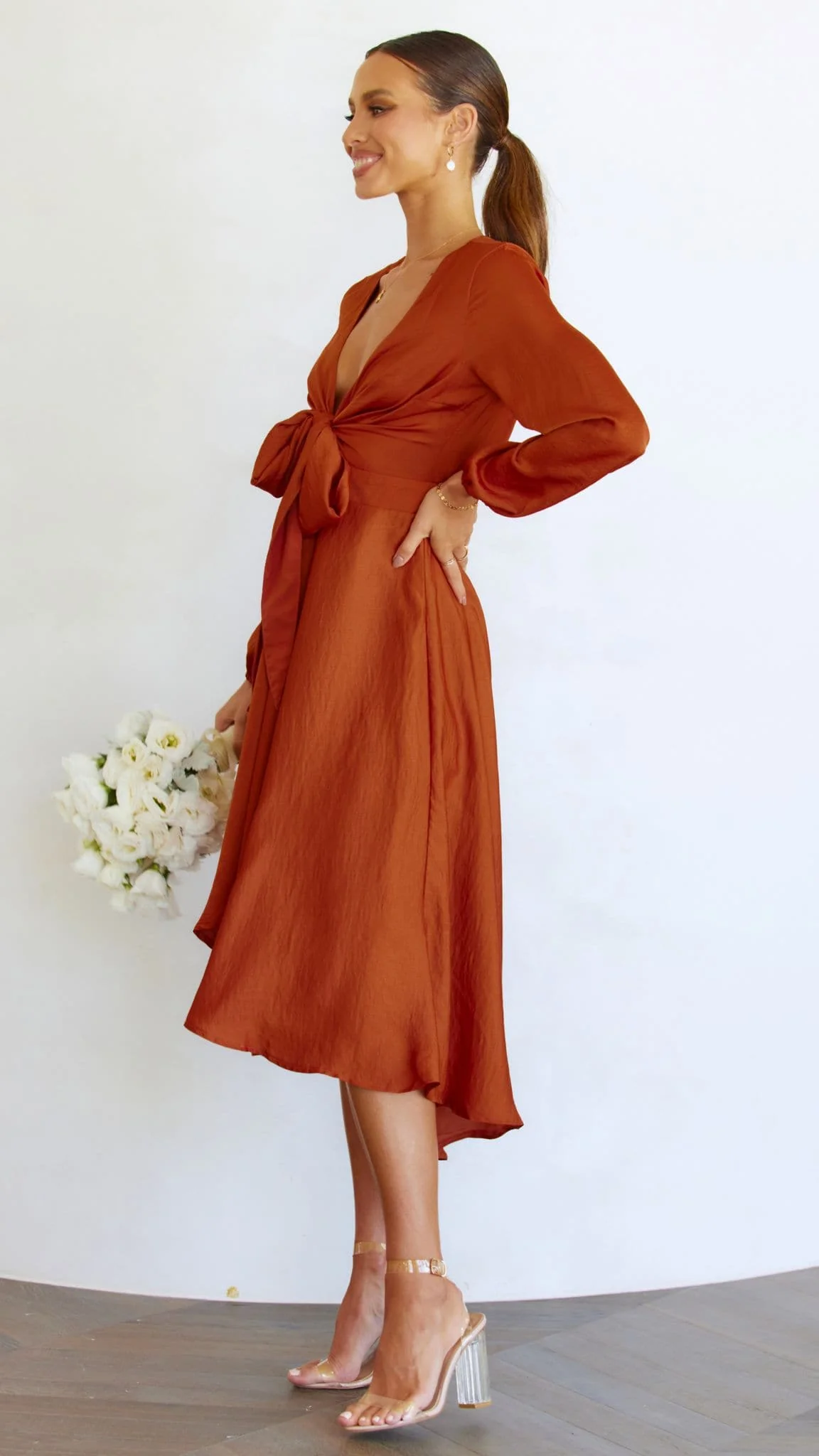 Starry Nights Dress - Rust - Image 9