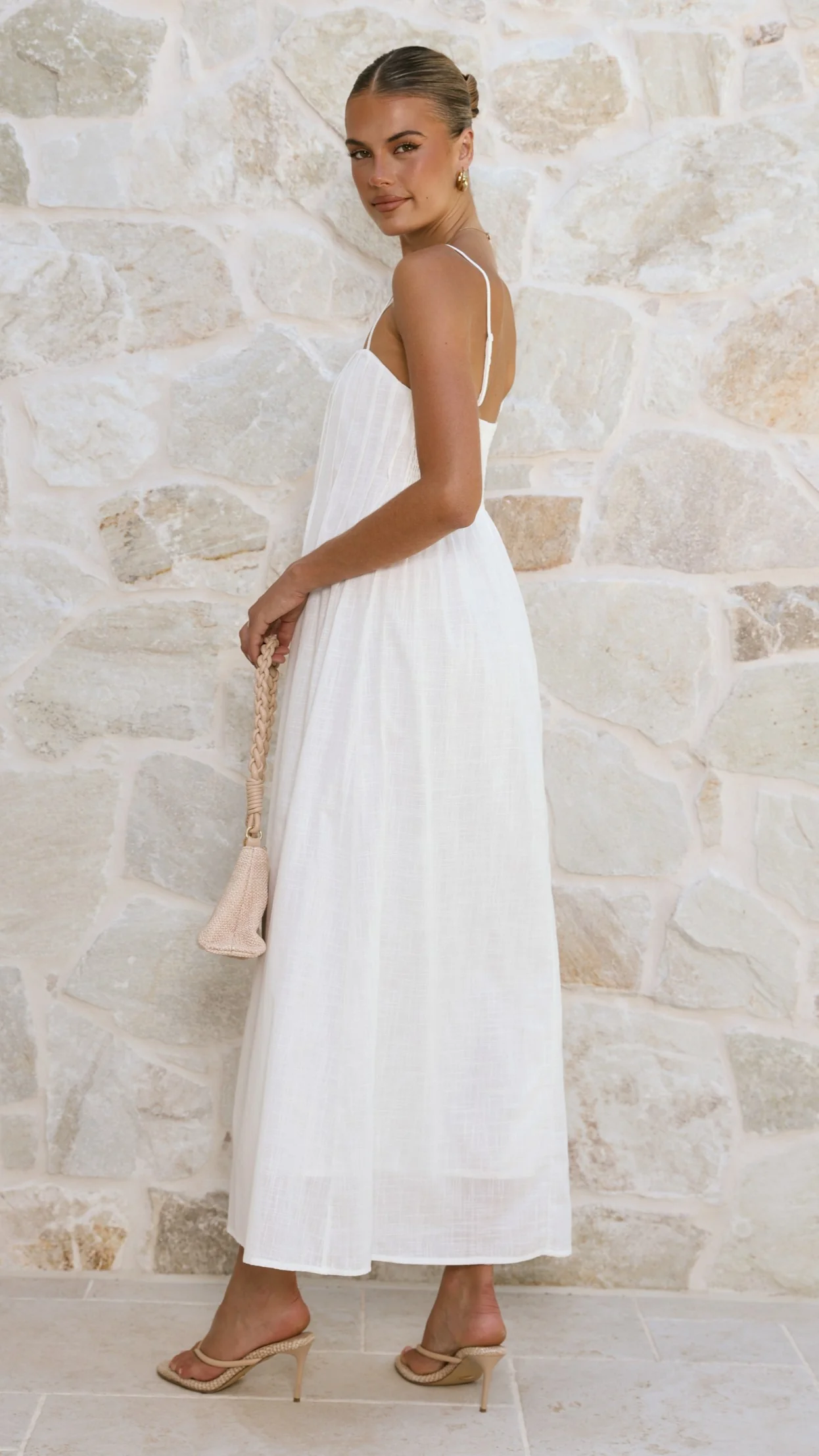 Stayla Maxi Dress - White - Image 10