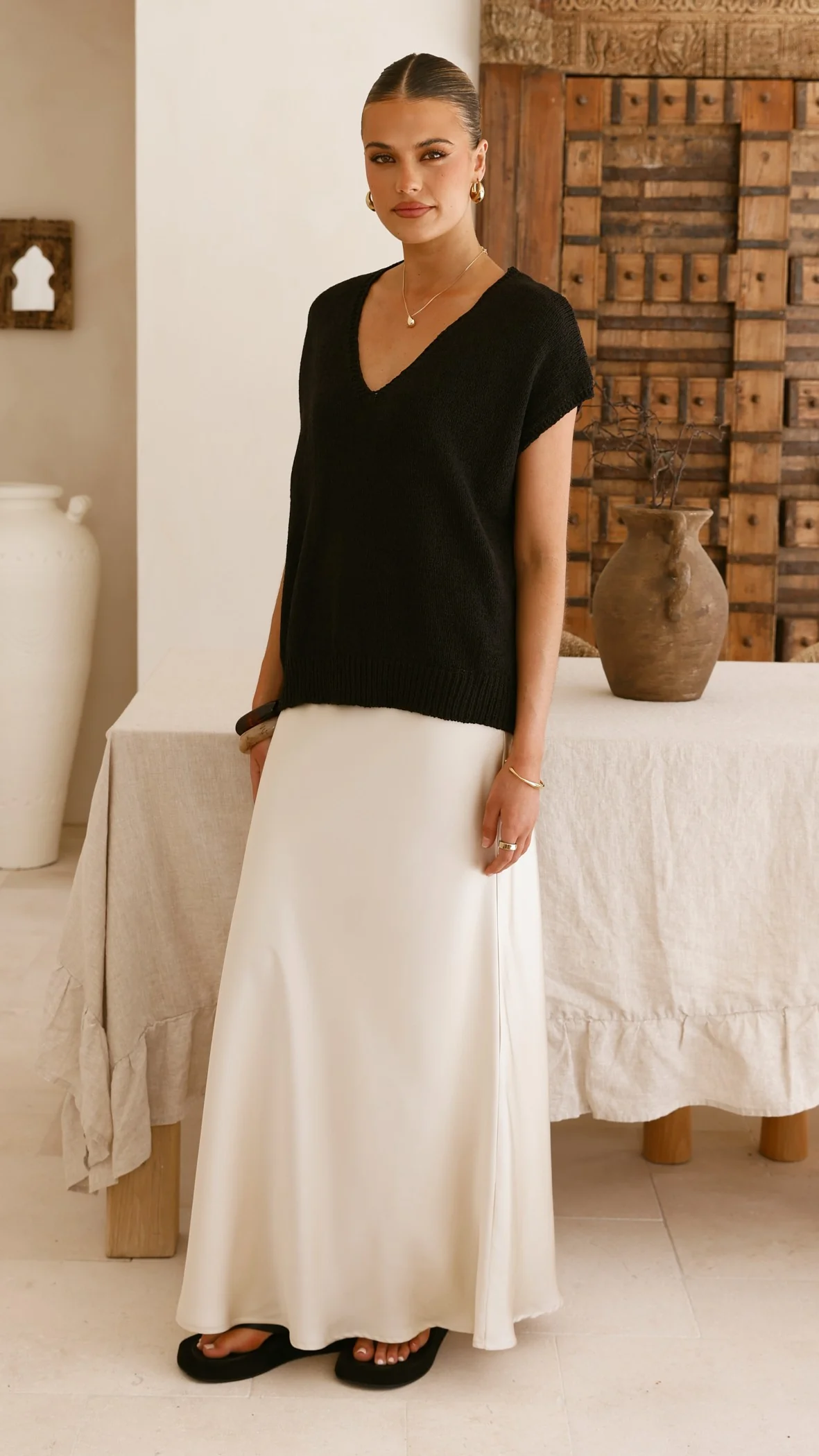 Stelaria Knit Top - Black - Image 8