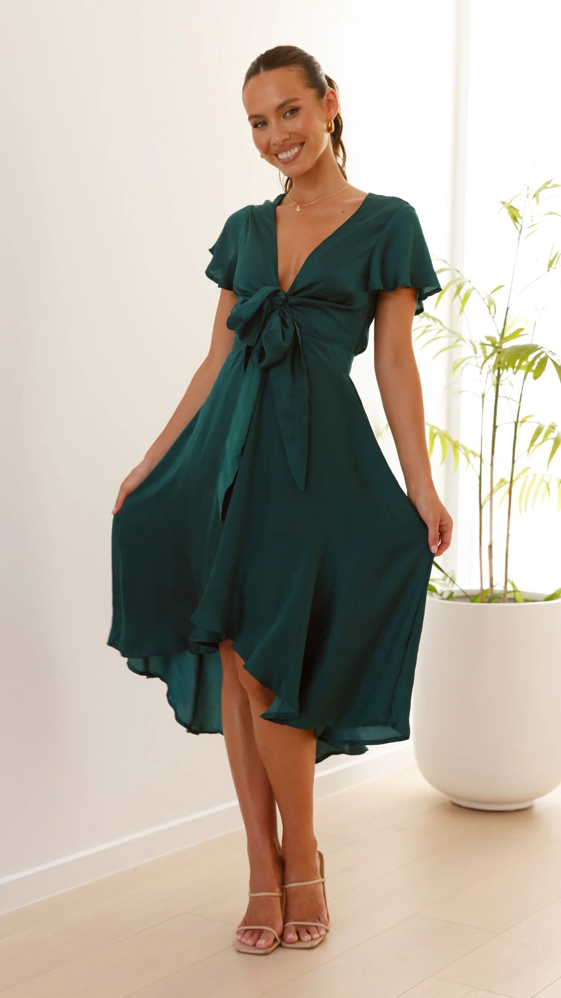 Sunny Daze Dress - Emerald - Image 10