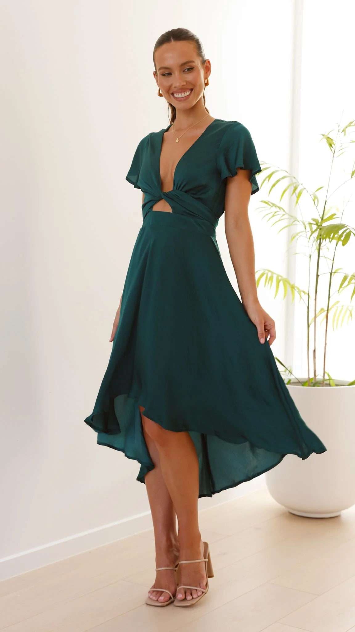 Sunny Daze Dress - Emerald - Image 16