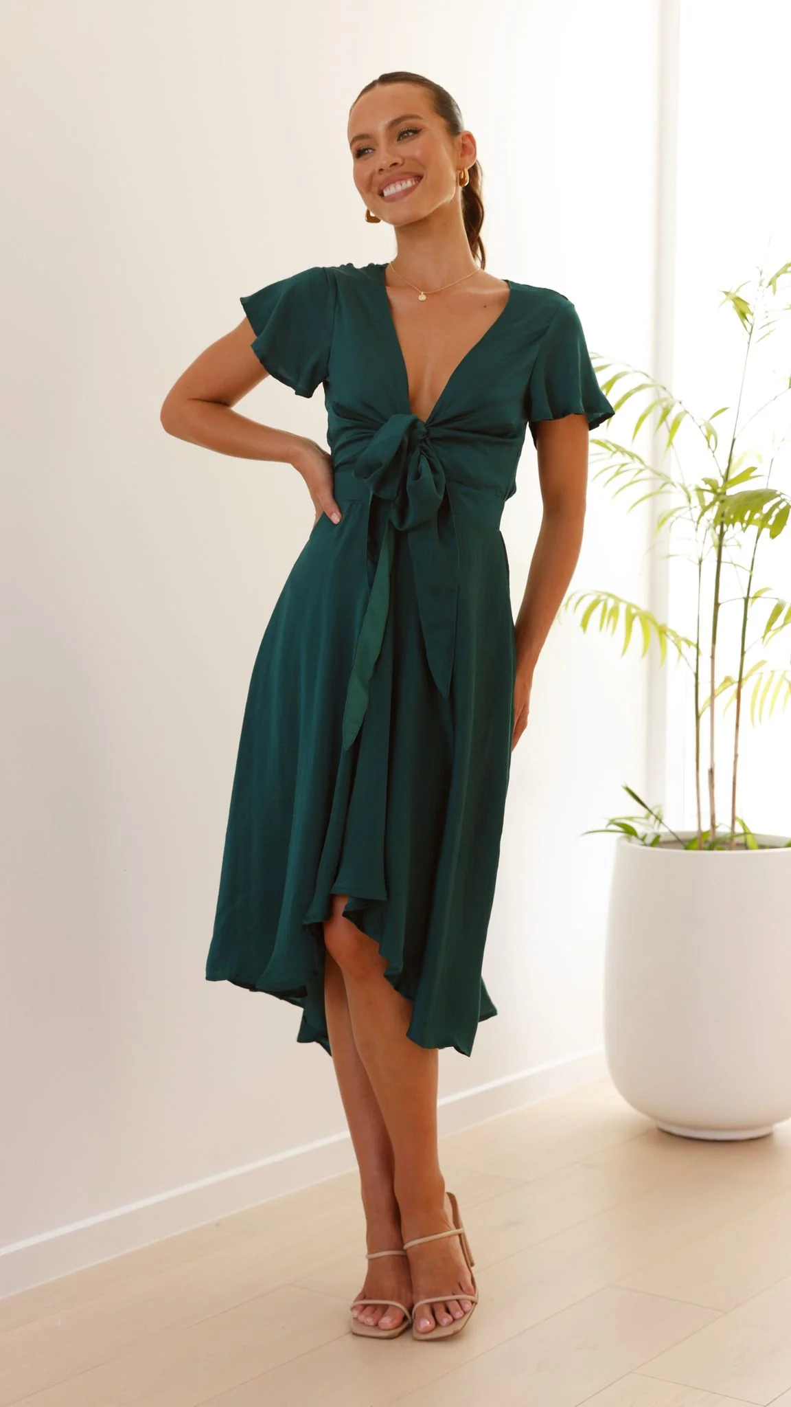 Sunny Daze Dress - Emerald - Image 18