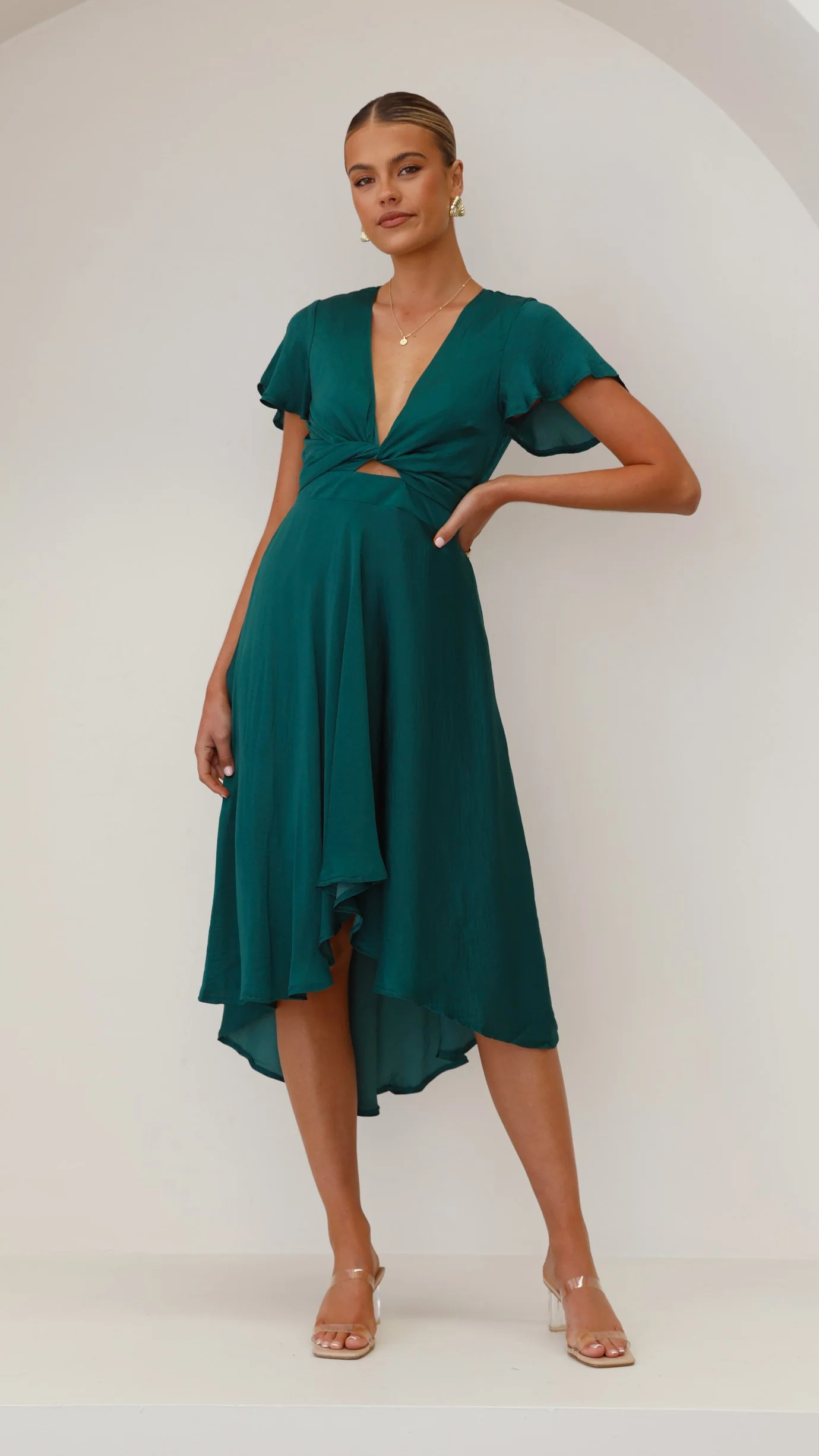 Sunny Daze Dress - Emerald - Image 21