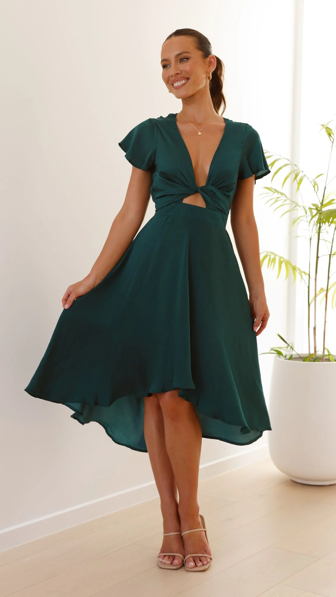 Sunny Daze Dress - Emerald - Image 27