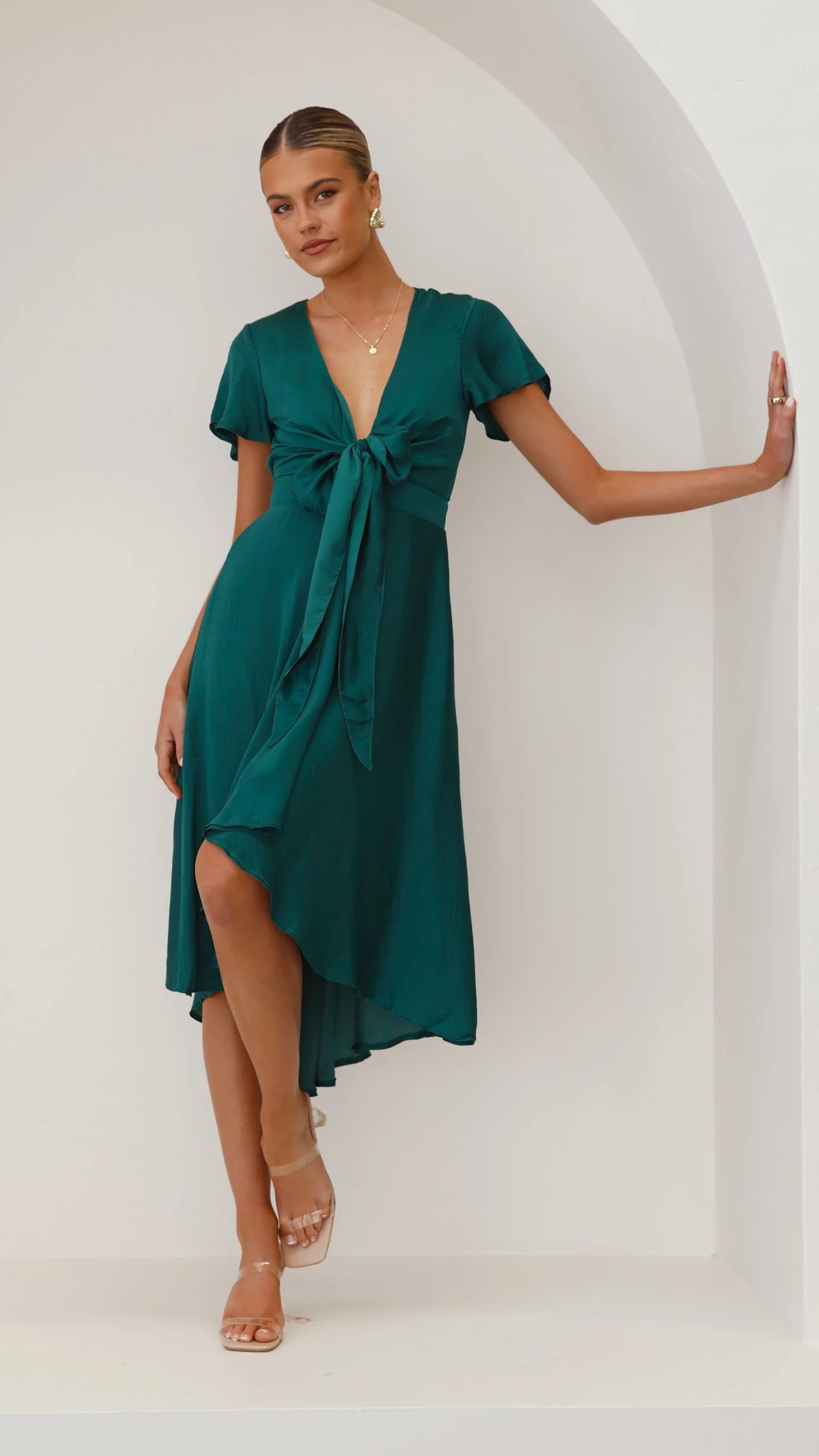 Sunny Daze Dress - Emerald - Image 28