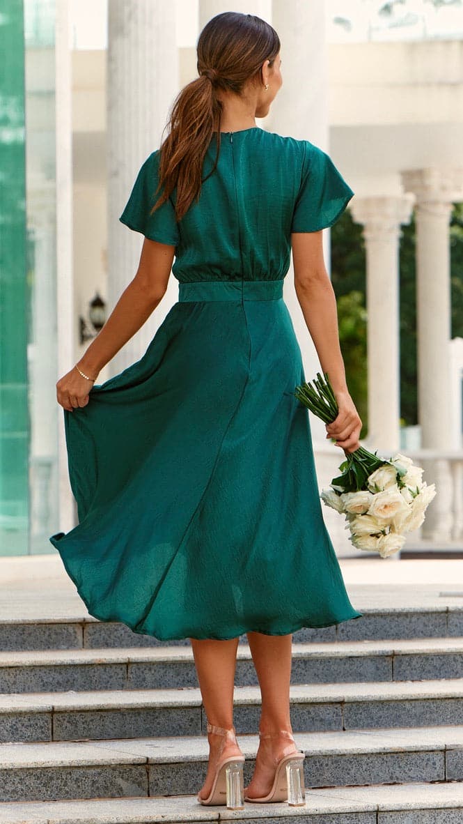 Sunny Daze Dress - Emerald - Image 3