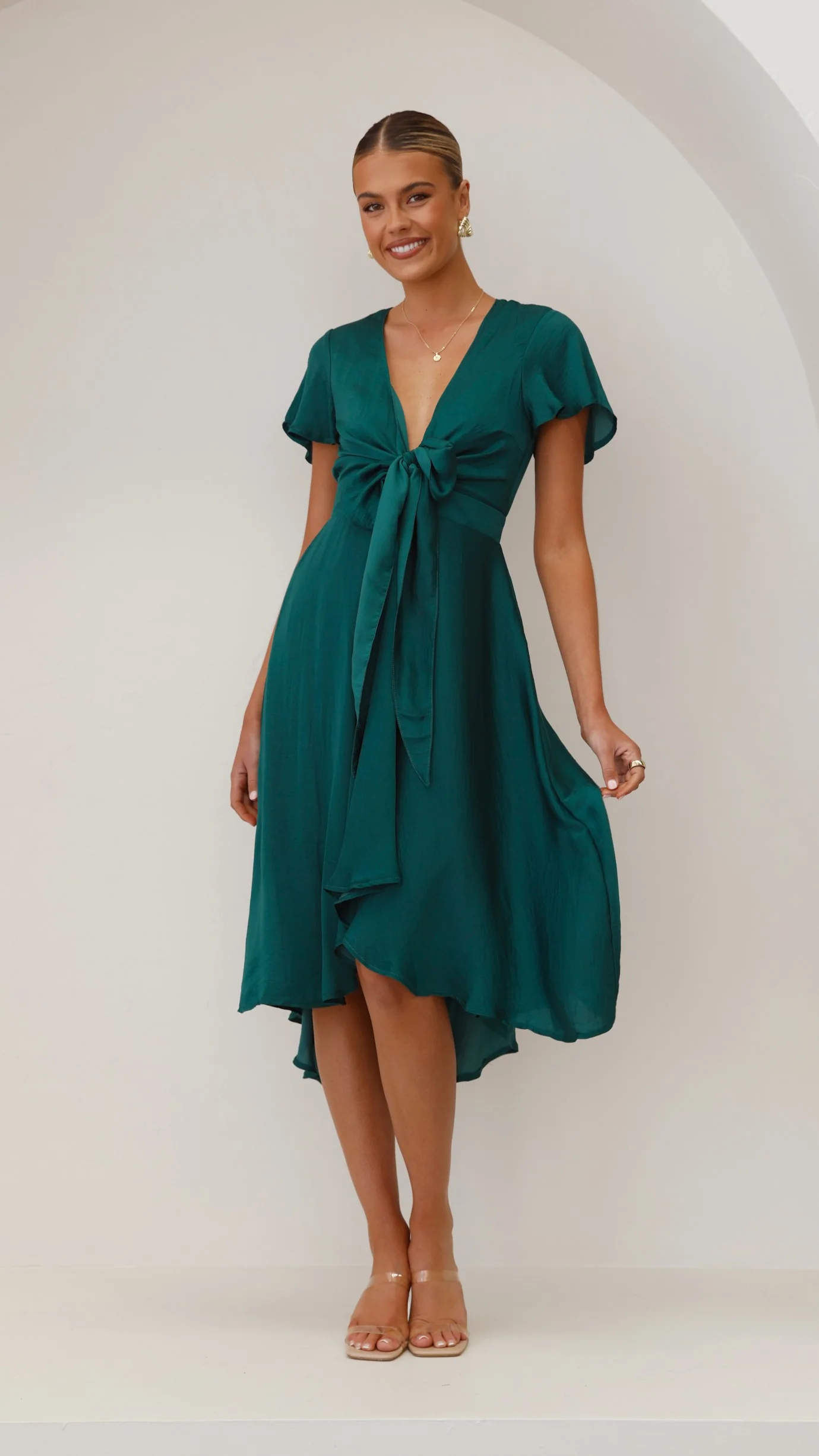 Sunny Daze Dress - Emerald - Image 5