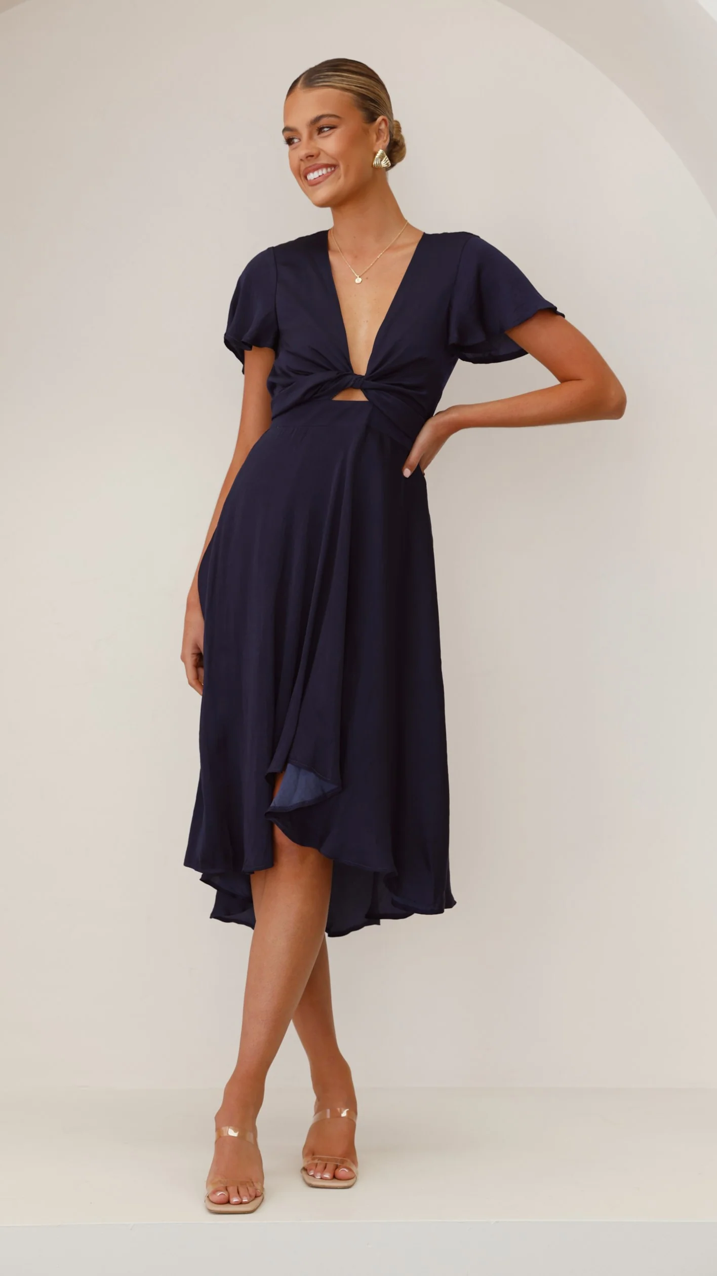 Sunny Daze Dress - Navy - Image 6