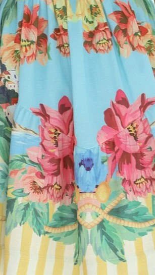 Talisha Mini Dress - Positano Blue - Image 8