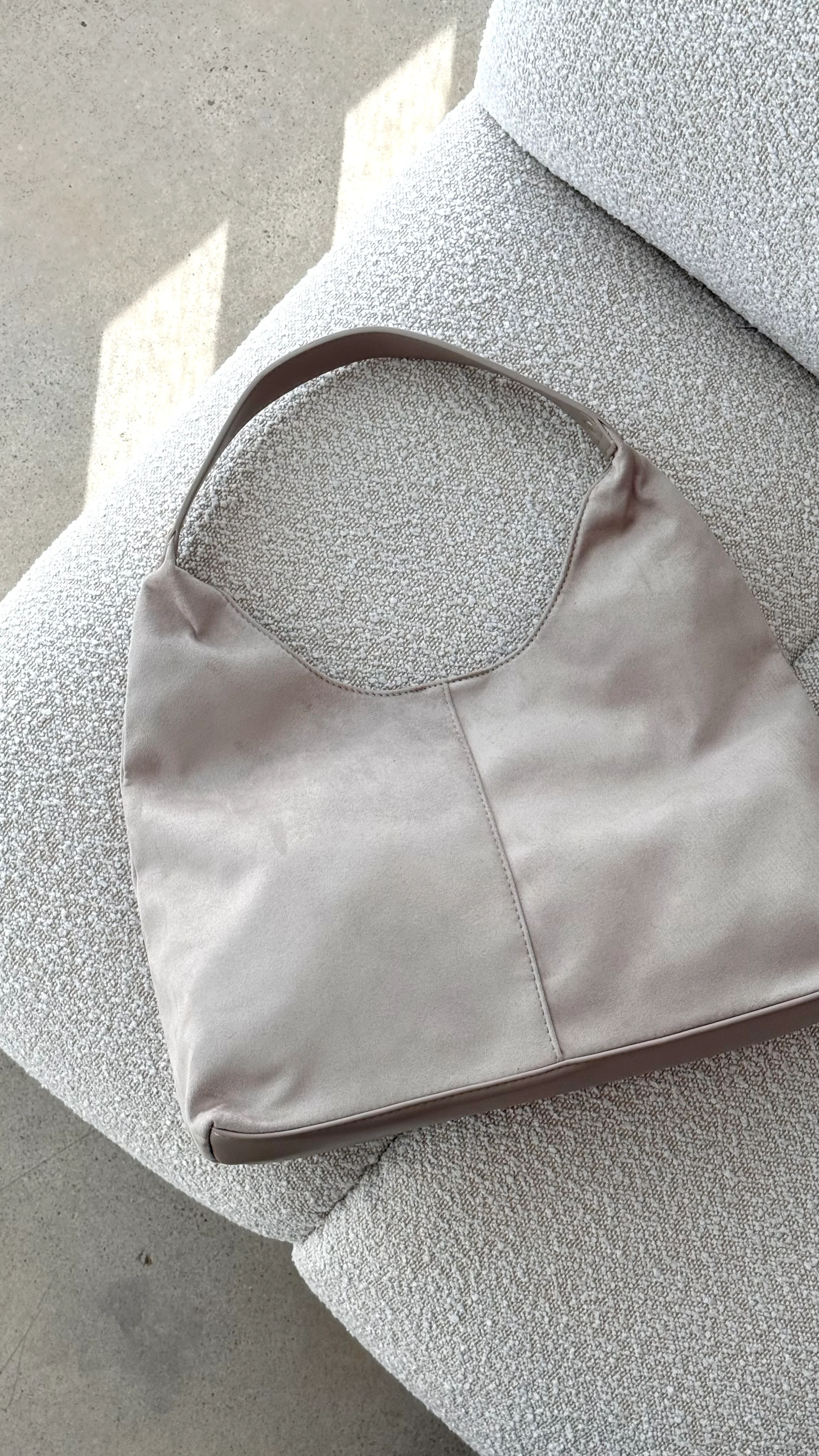 Tammy Shoulder Bag - Mist Suede