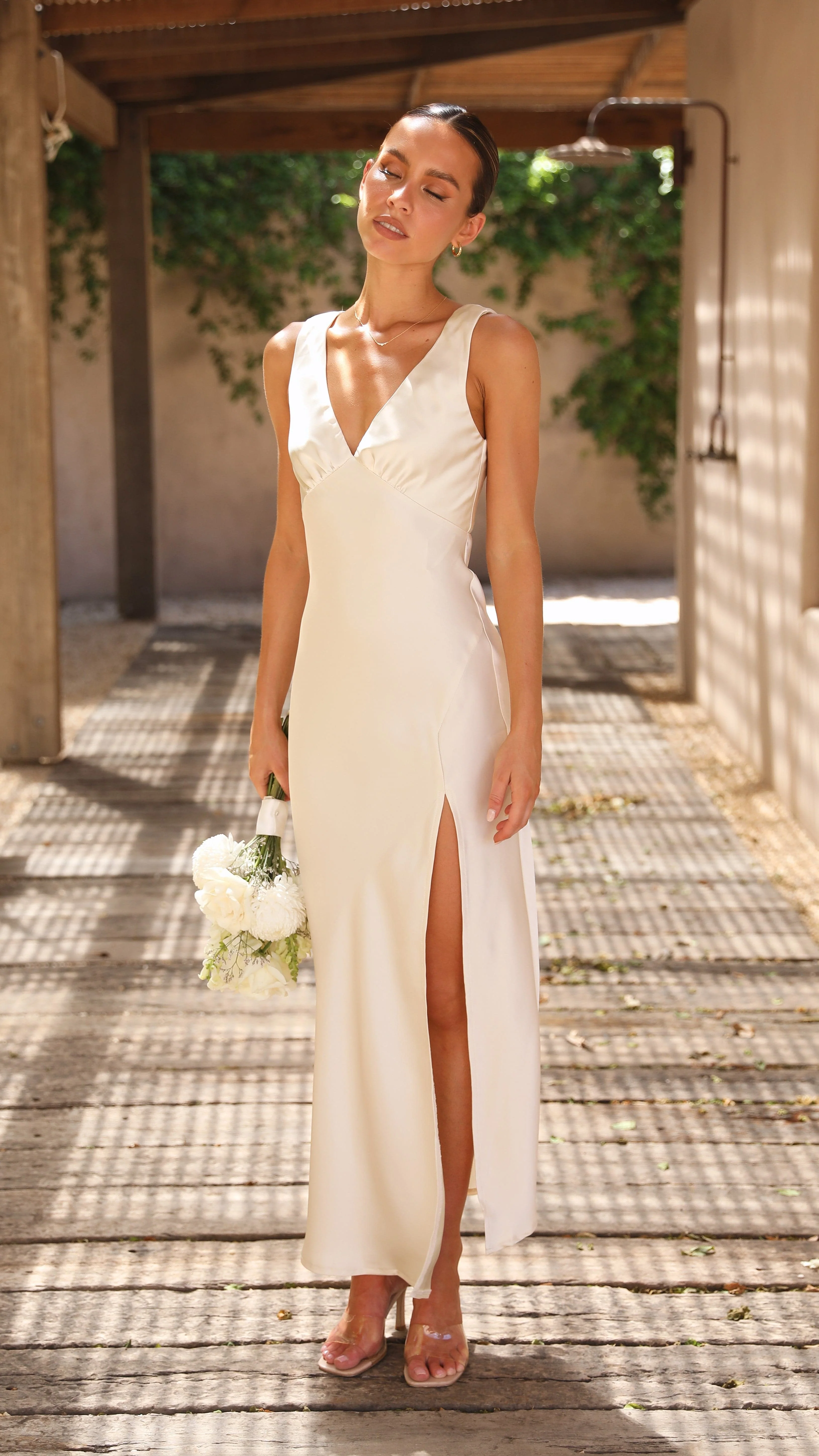 Taylor Maxi Dress - Ivory - Image 12