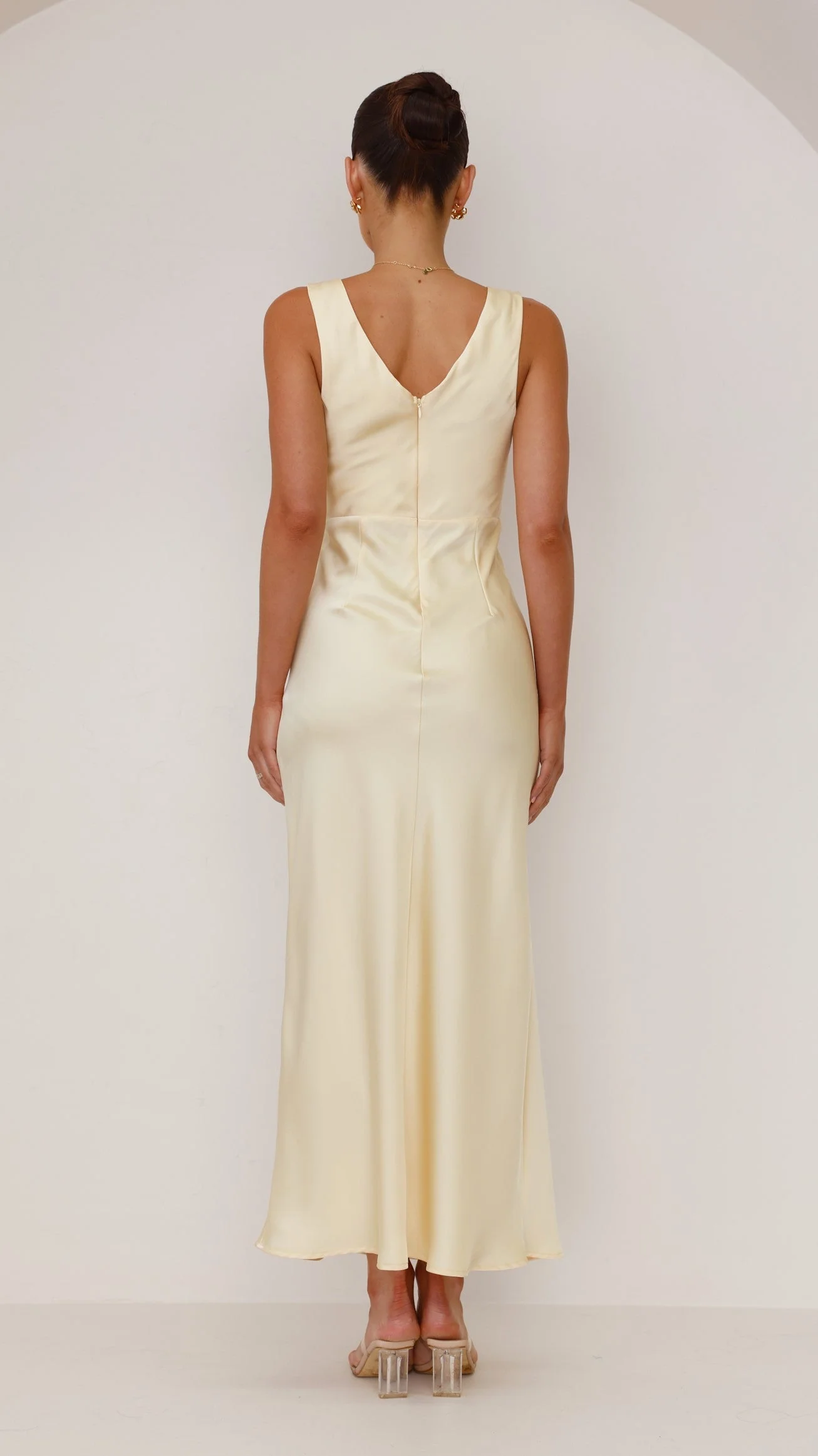 Taylor Maxi Dress - Lemon - Image 3