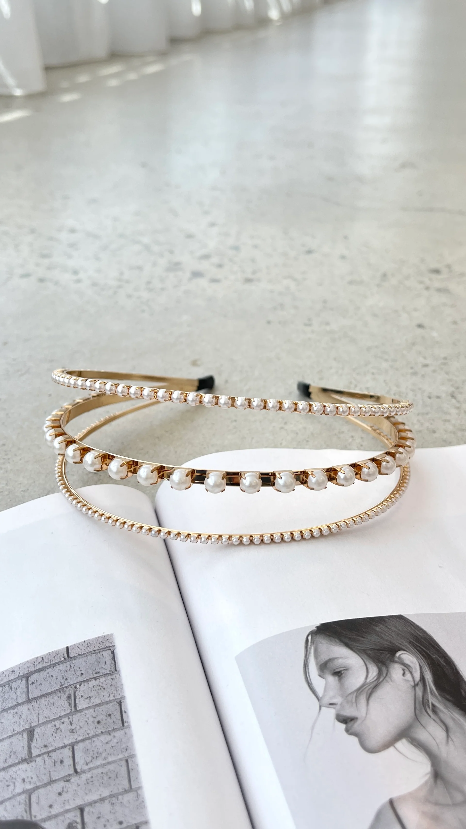 Tiana Headband - Gold - Image 3