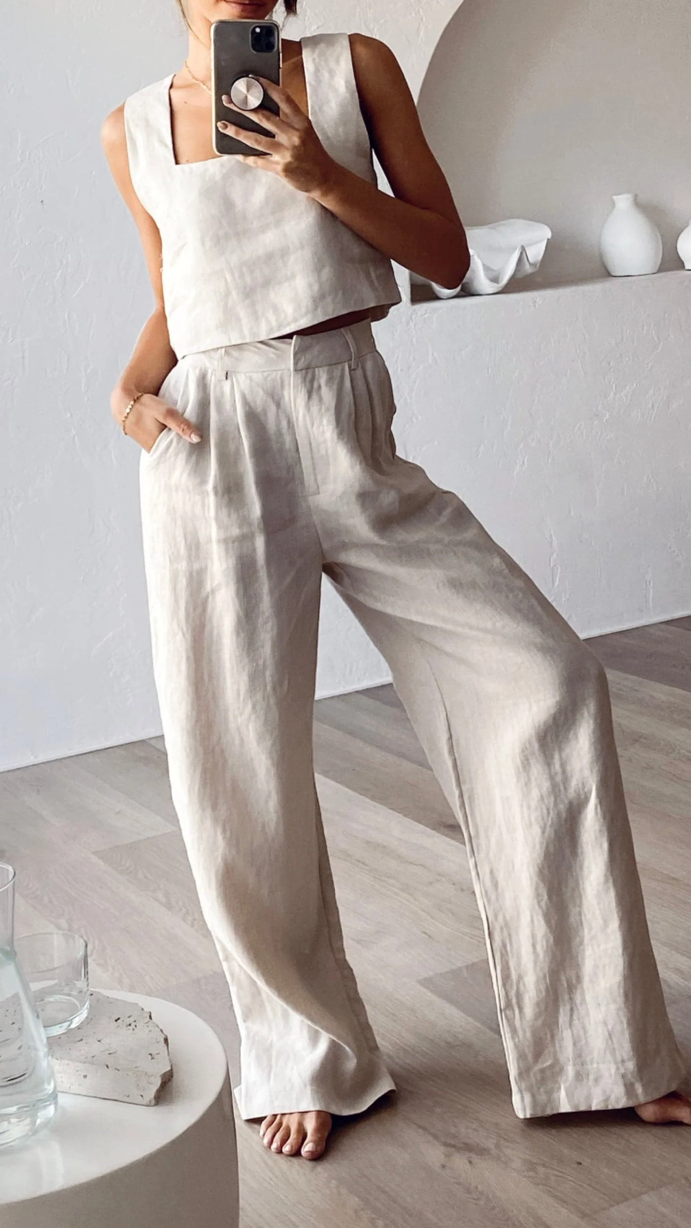 Tillie Crop Top - Oatmeal - Image 13