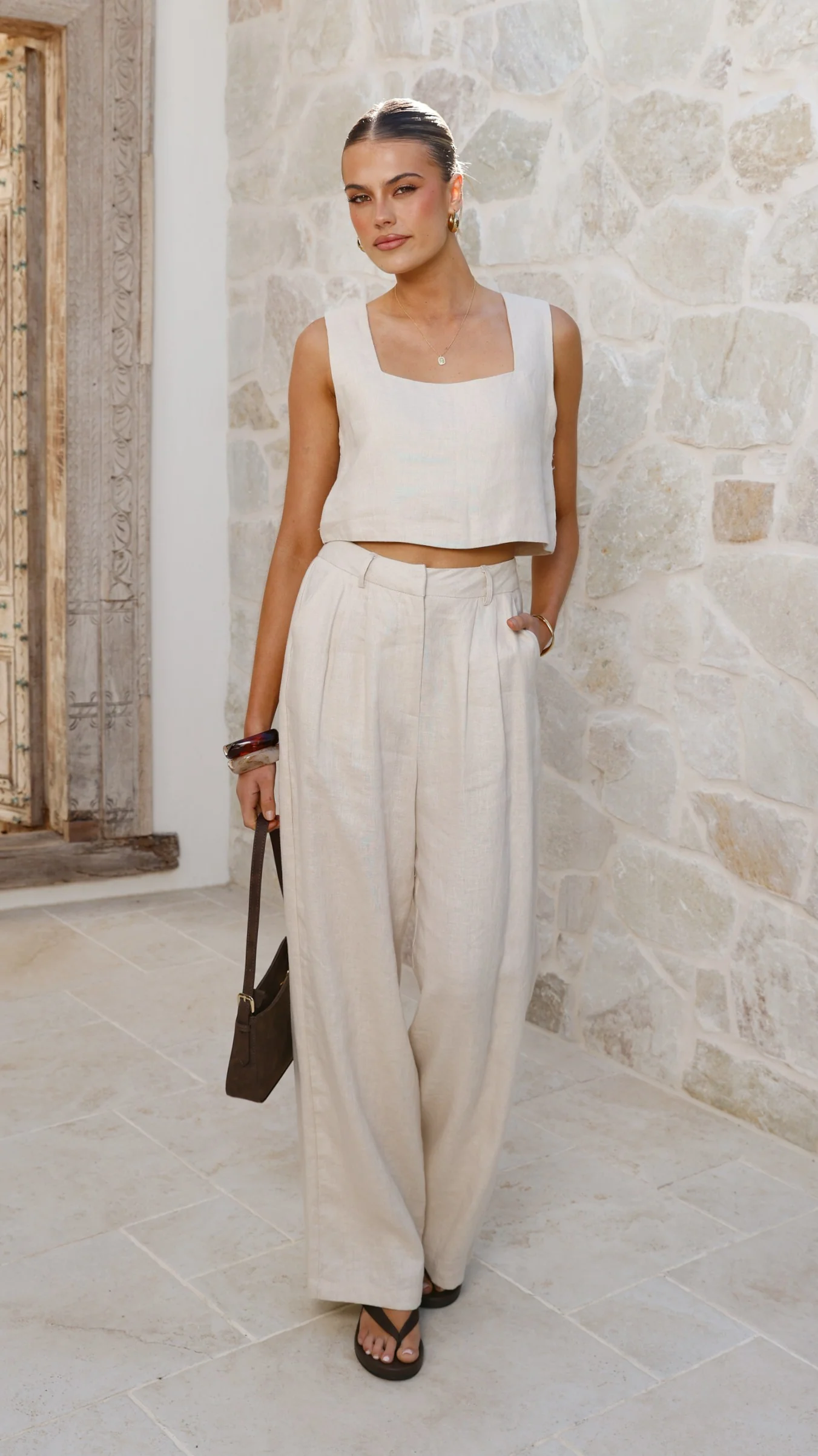 Tillie Crop Top - Oatmeal - Image 5