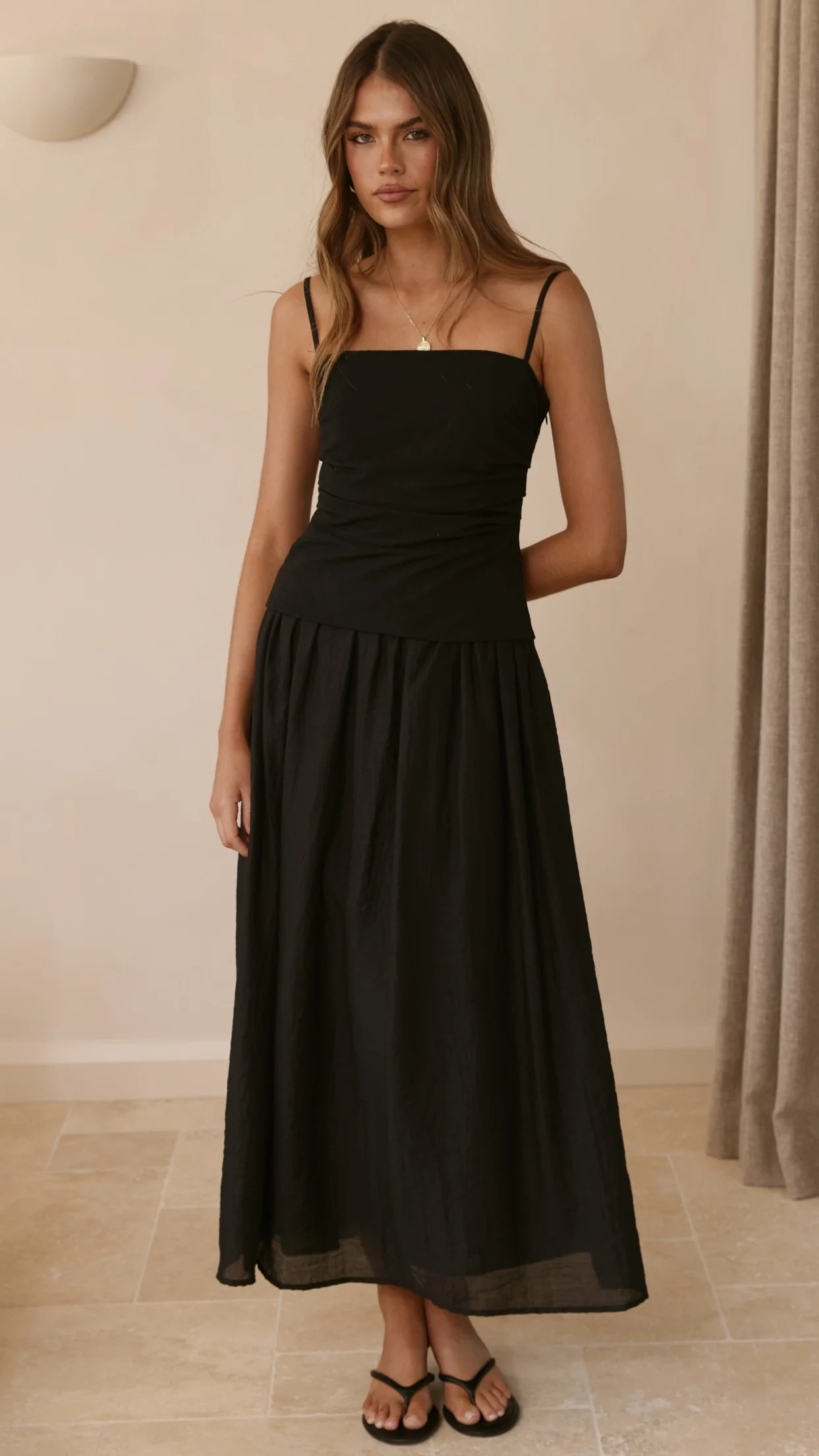 Valentina Maxi Dress - Black - Image 3
