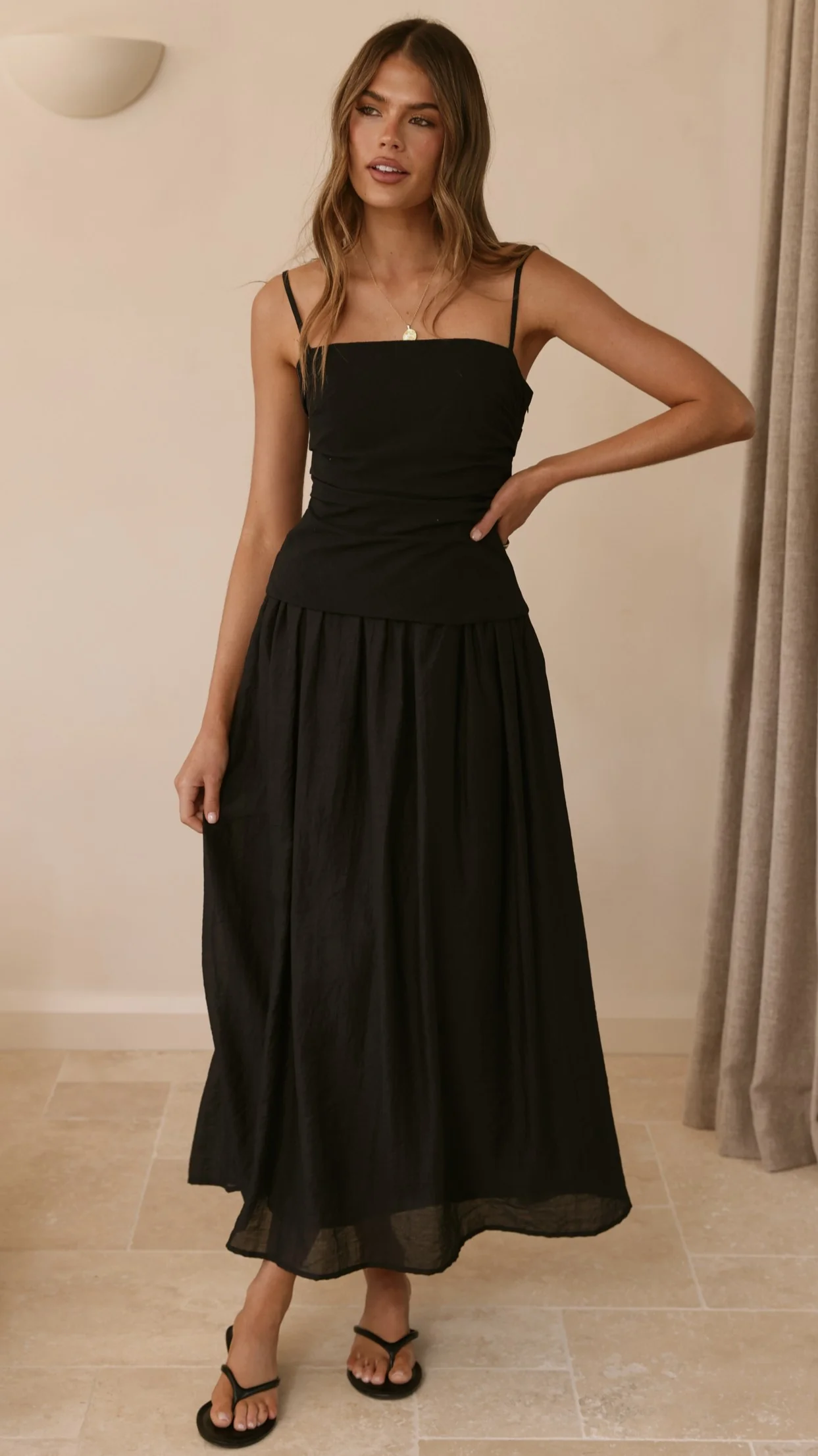 Valentina Maxi Dress - Black - Image 6