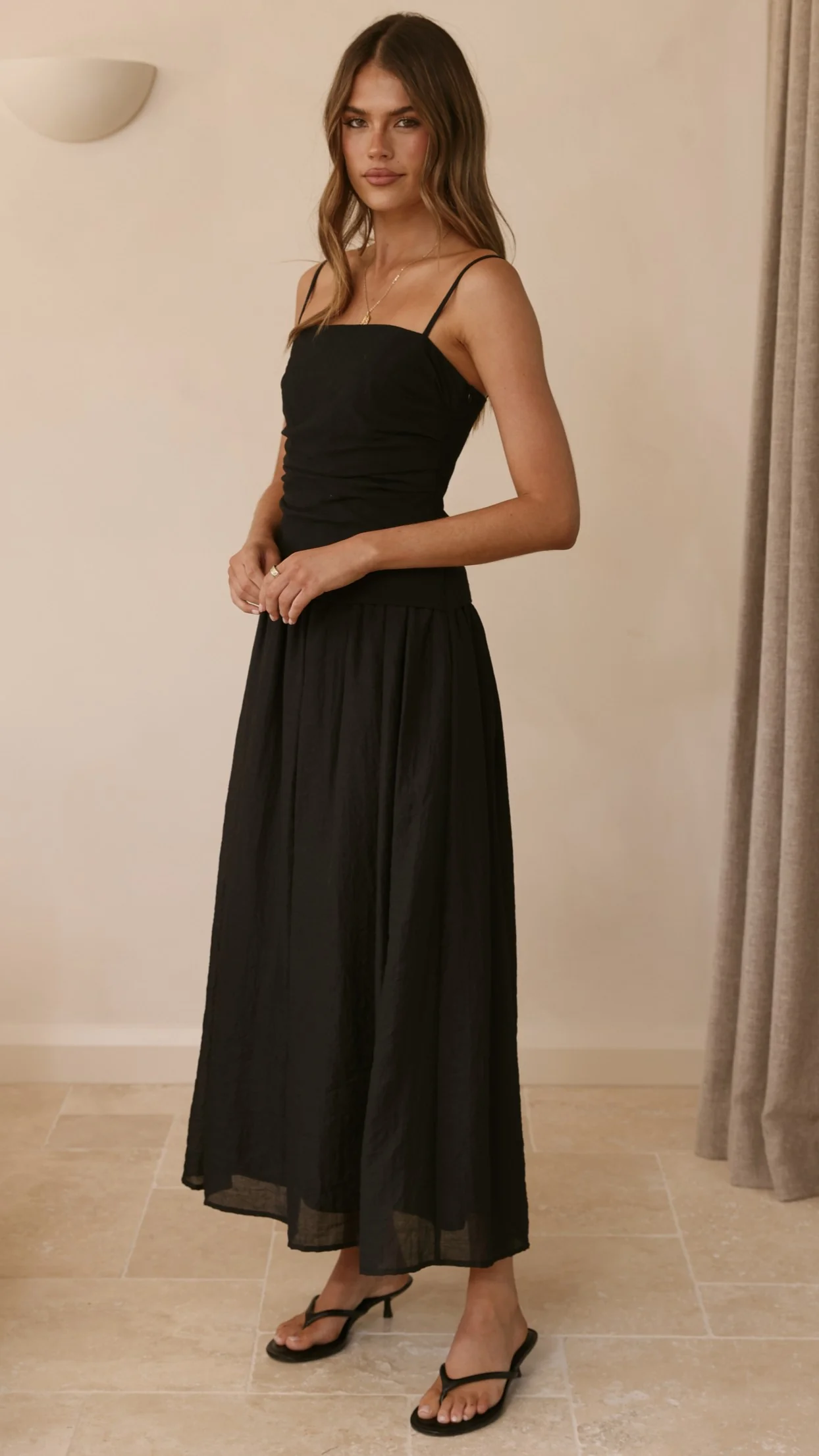 Valentina Maxi Dress - Black - Image 8