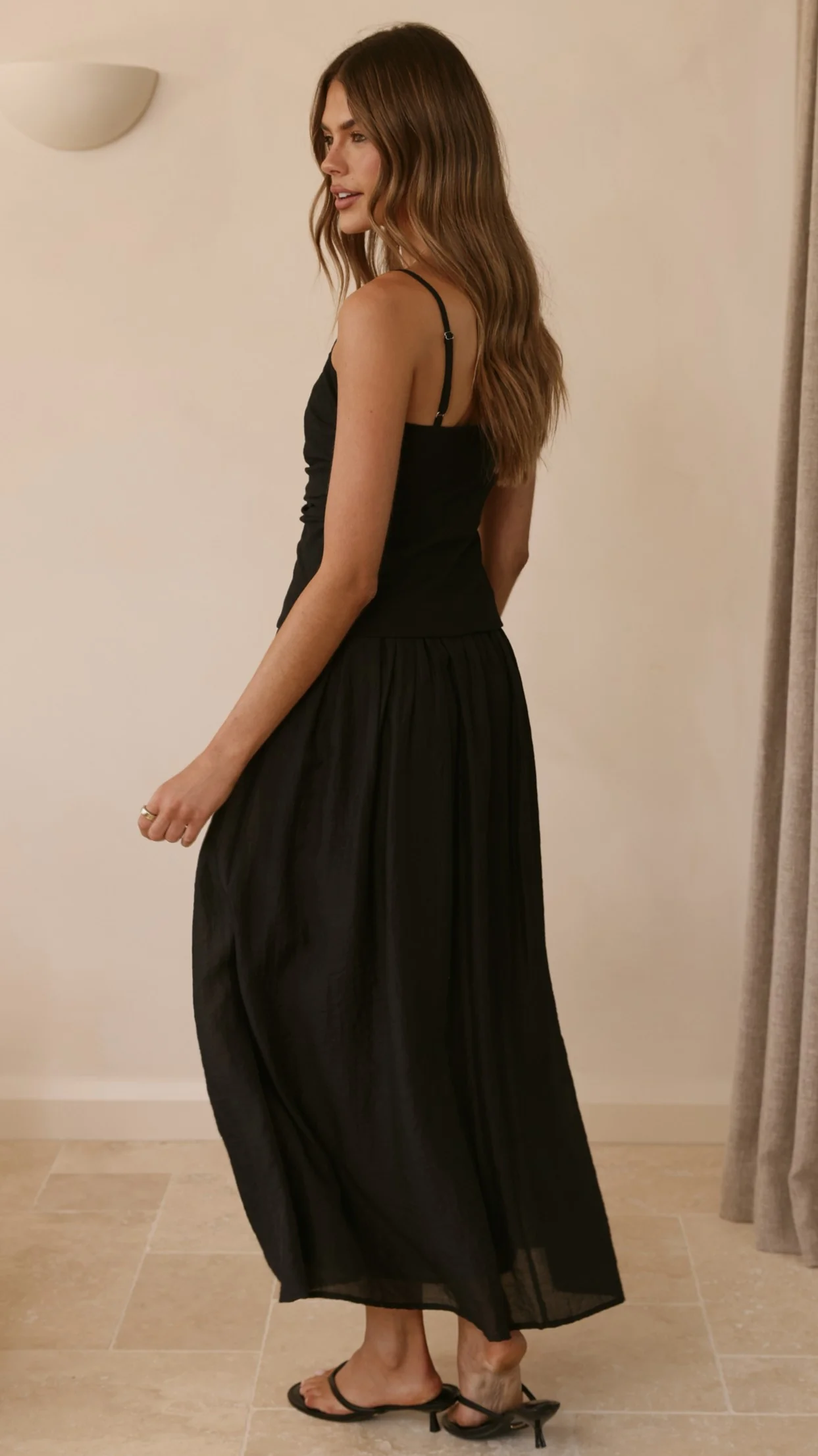 Valentina Maxi Dress - Black - Image 9