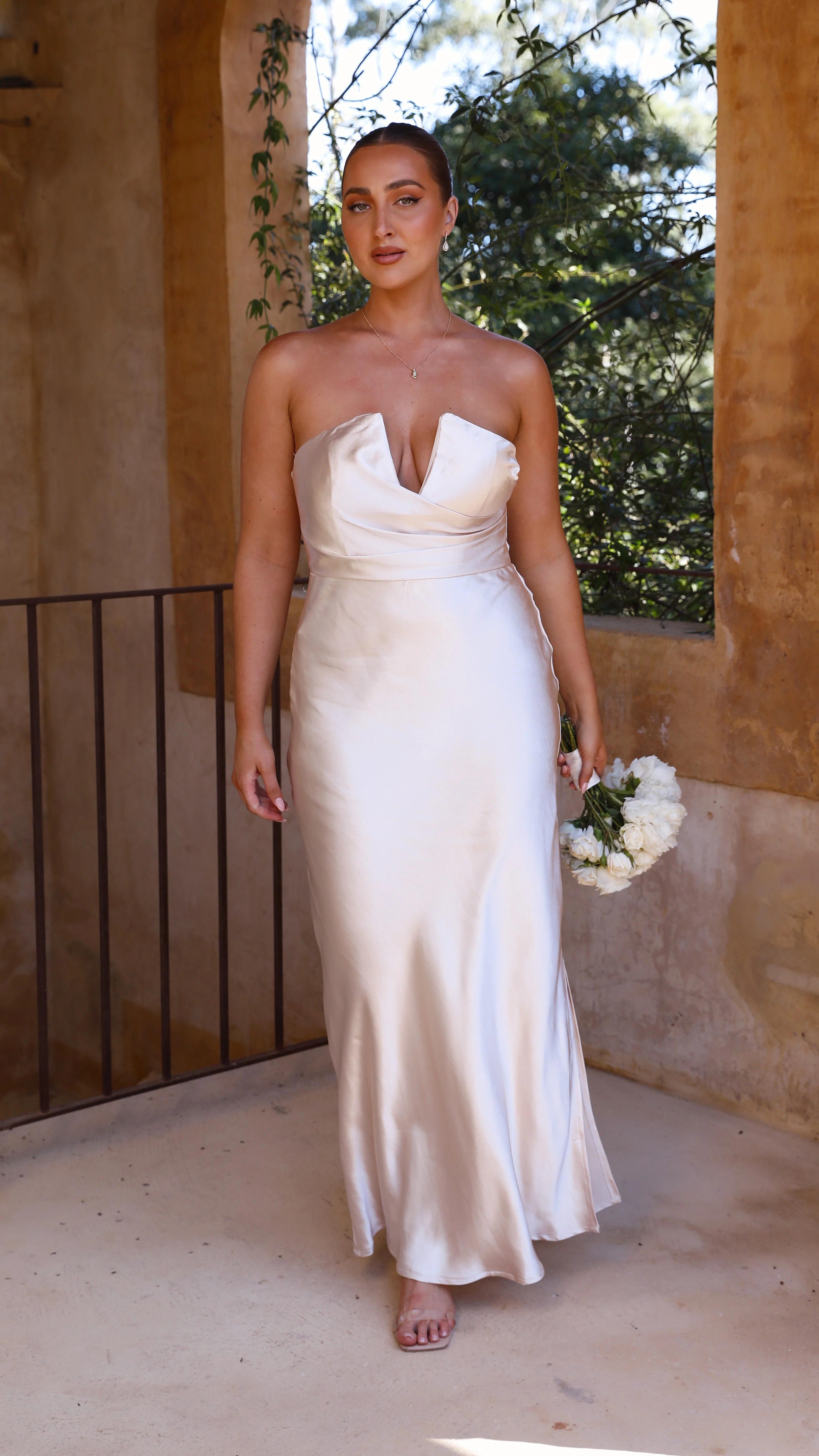 Valerie Maxi Dress - Champagne - Image 10