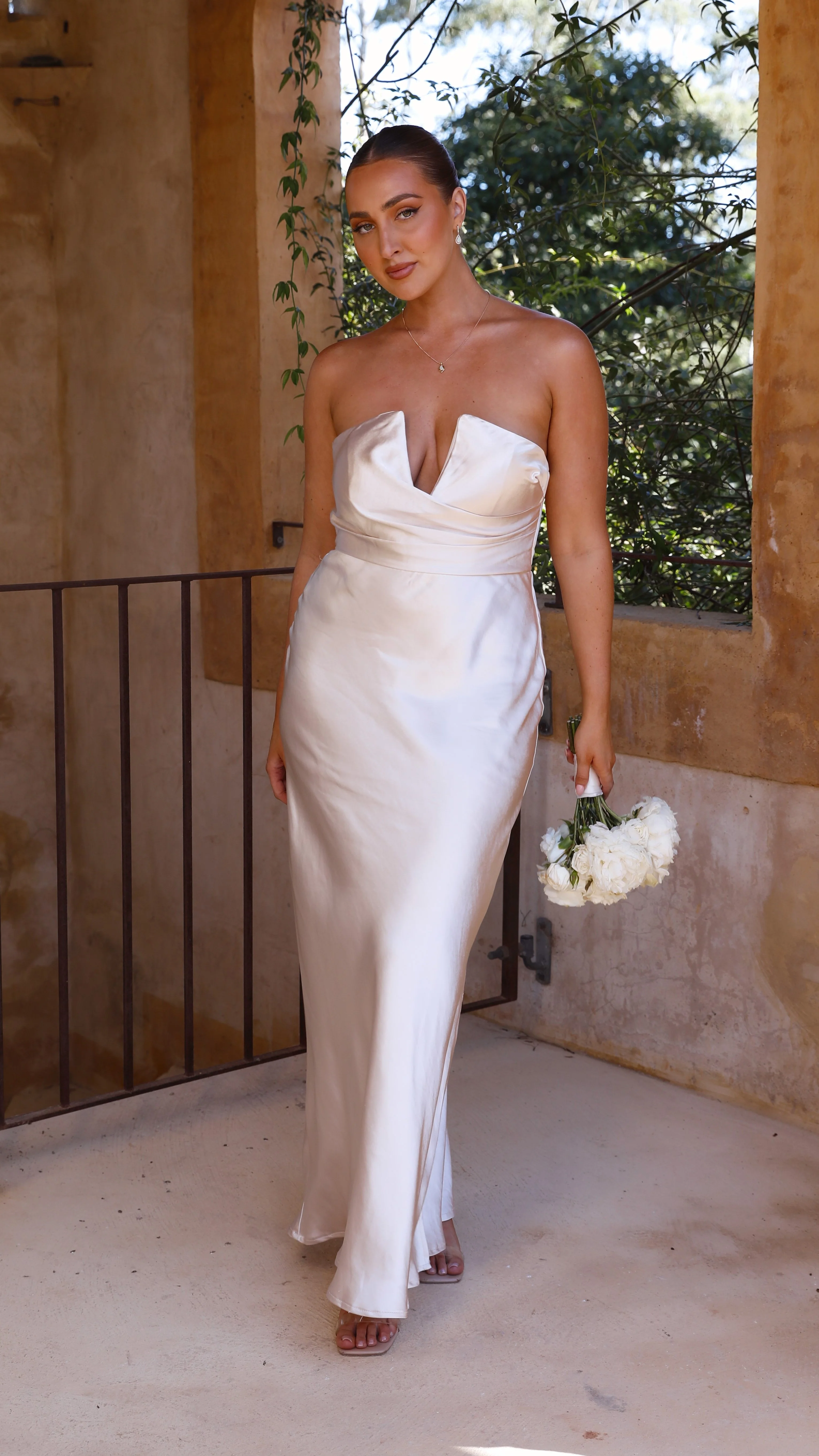 Valerie Maxi Dress - Champagne - Image 11