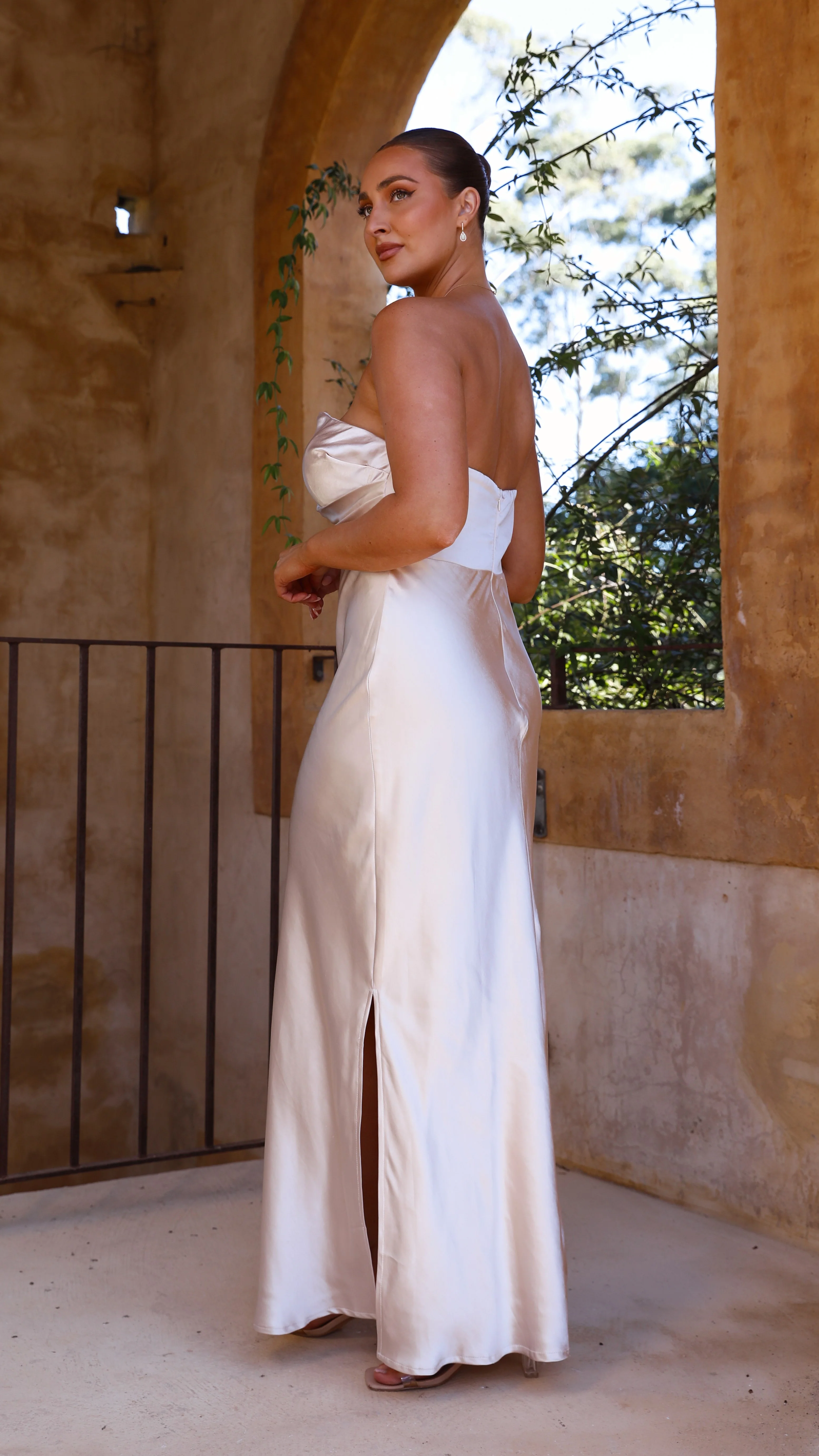 Valerie Maxi Dress - Champagne - Image 17
