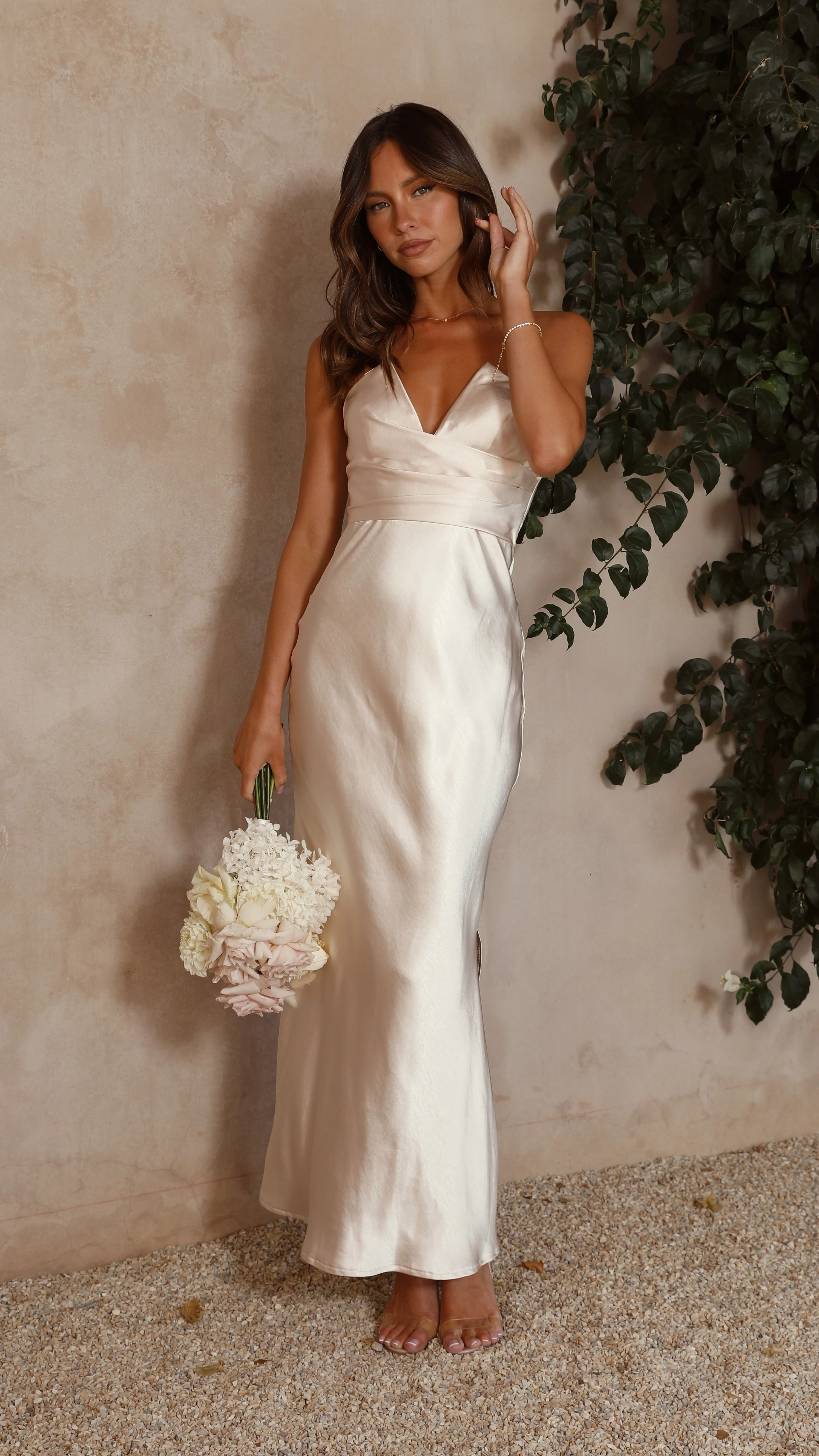 Valerie Maxi Dress - Champagne - Image 24