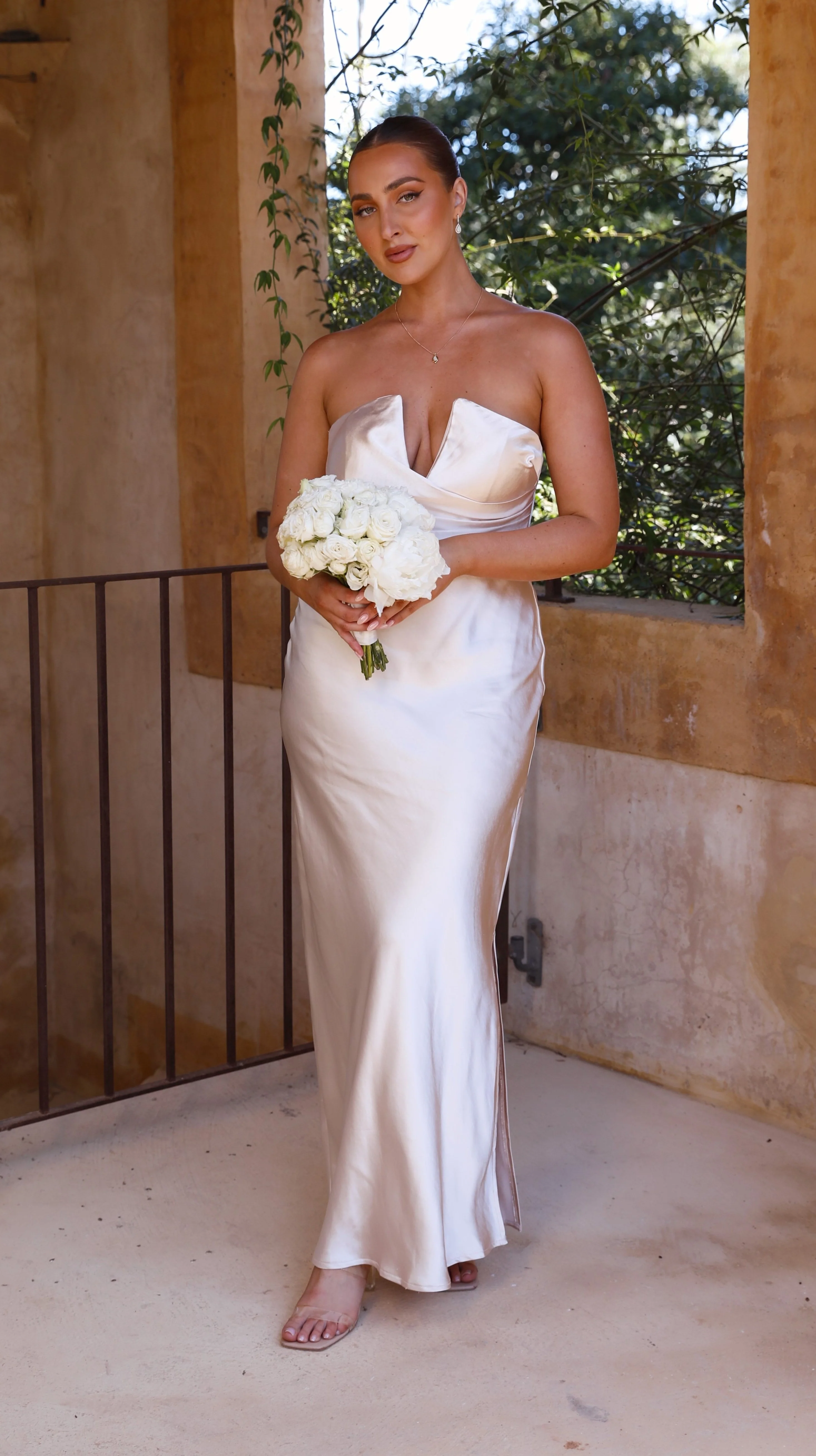 Valerie Maxi Dress - Champagne - Image 6