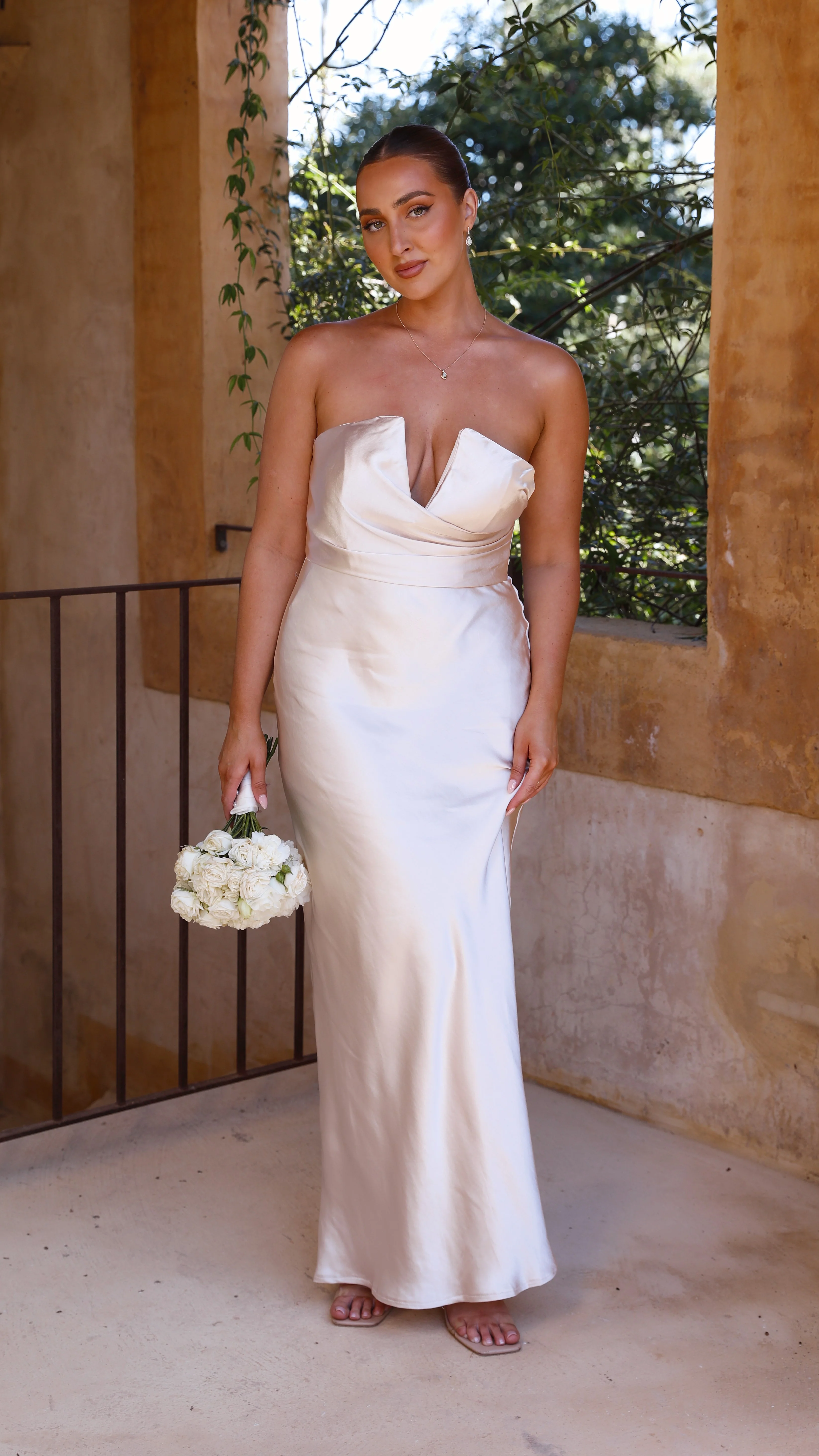 Valerie Maxi Dress - Champagne - Image 8