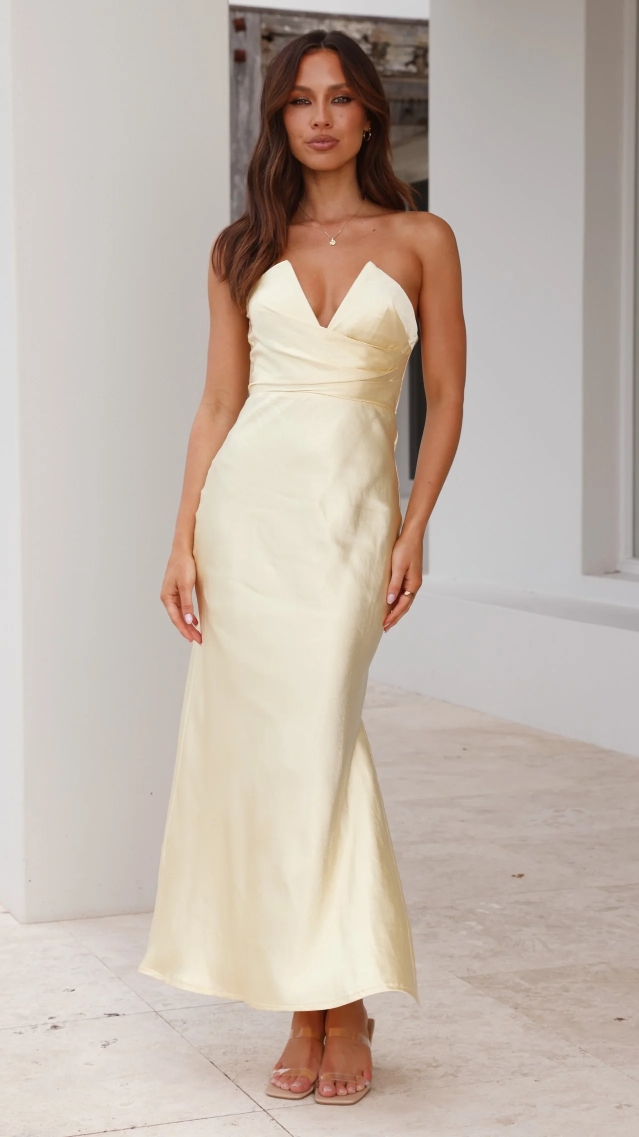 Valerie Maxi Dress - Yellow - Image 10