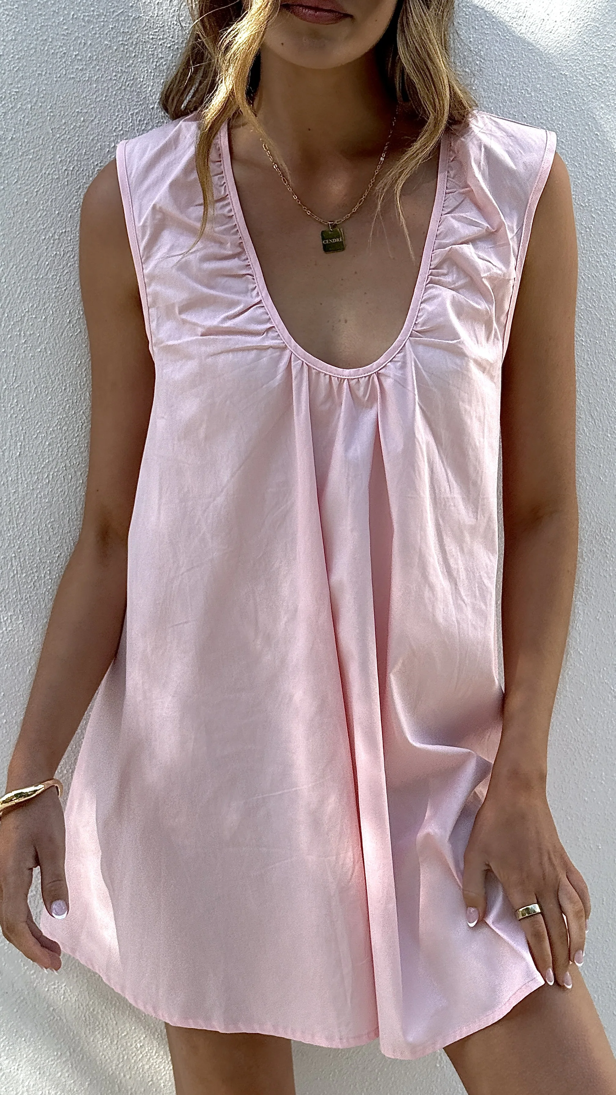 Vanessa Oversized Mini Dress - Pink - Image 5