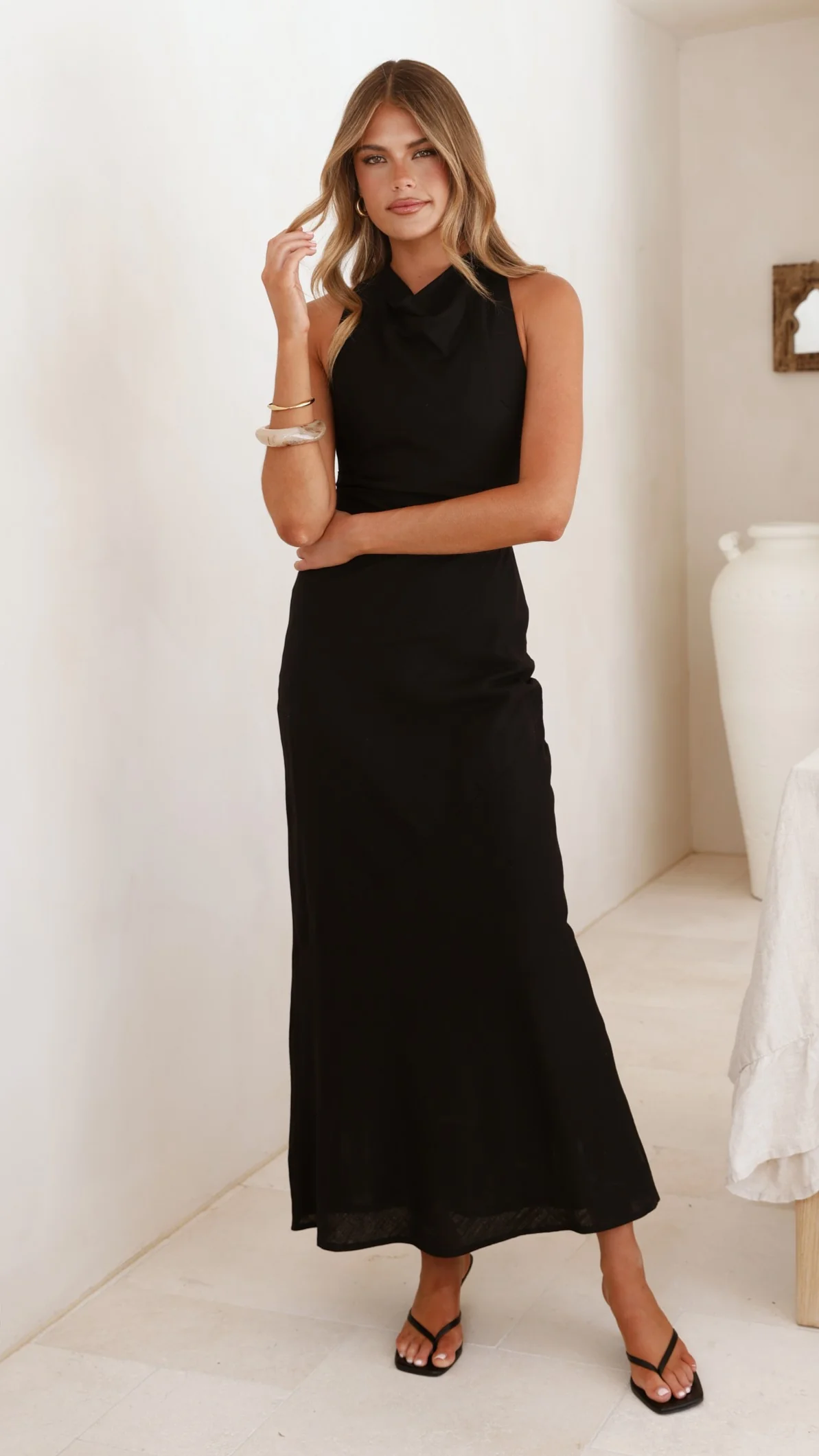 Velaris Maxi Dress - Black - Image 5