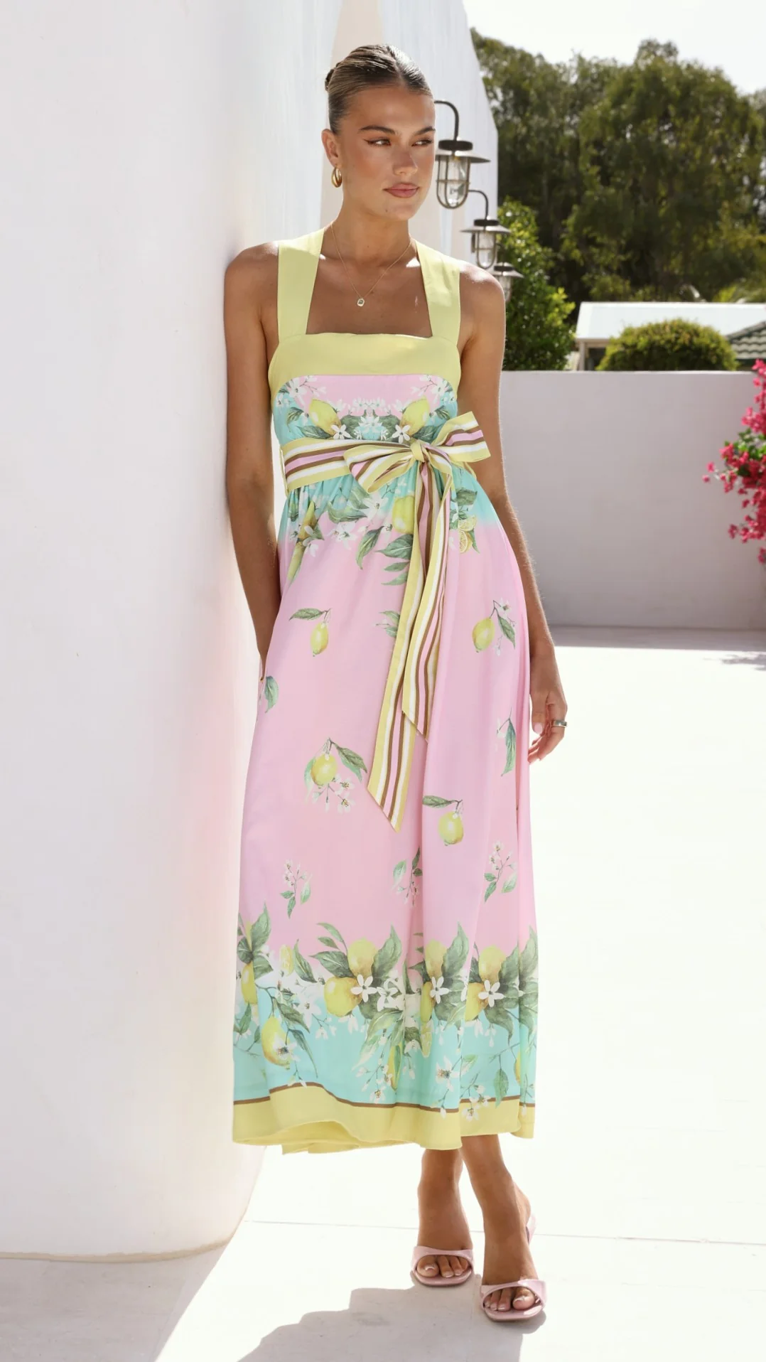 Velma Maxi Dress - Rosé Lemonade - Image 5