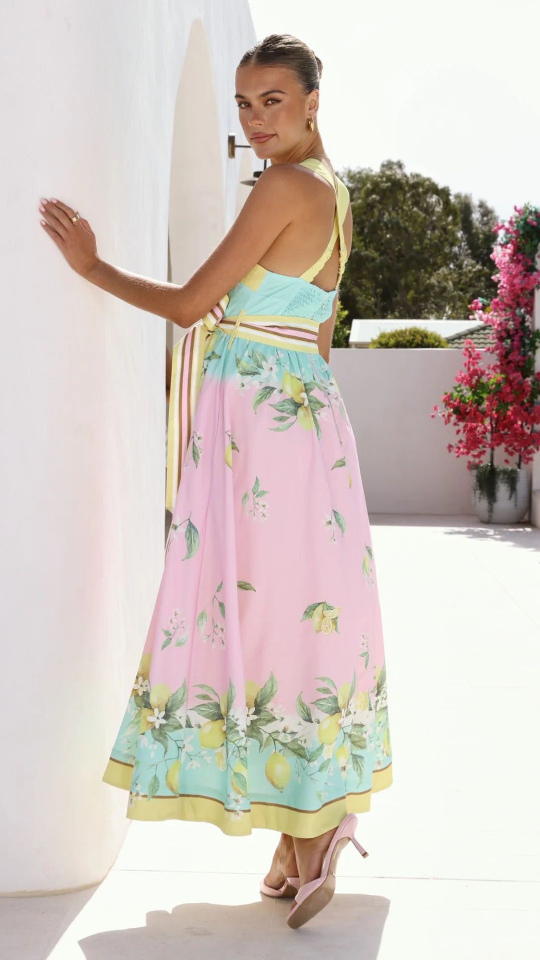 Velma Maxi Dress - Rosé Lemonade - Image 7