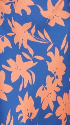 Verity One Shoulder Maxi Dress - Orange/Blue Floral - Image 7