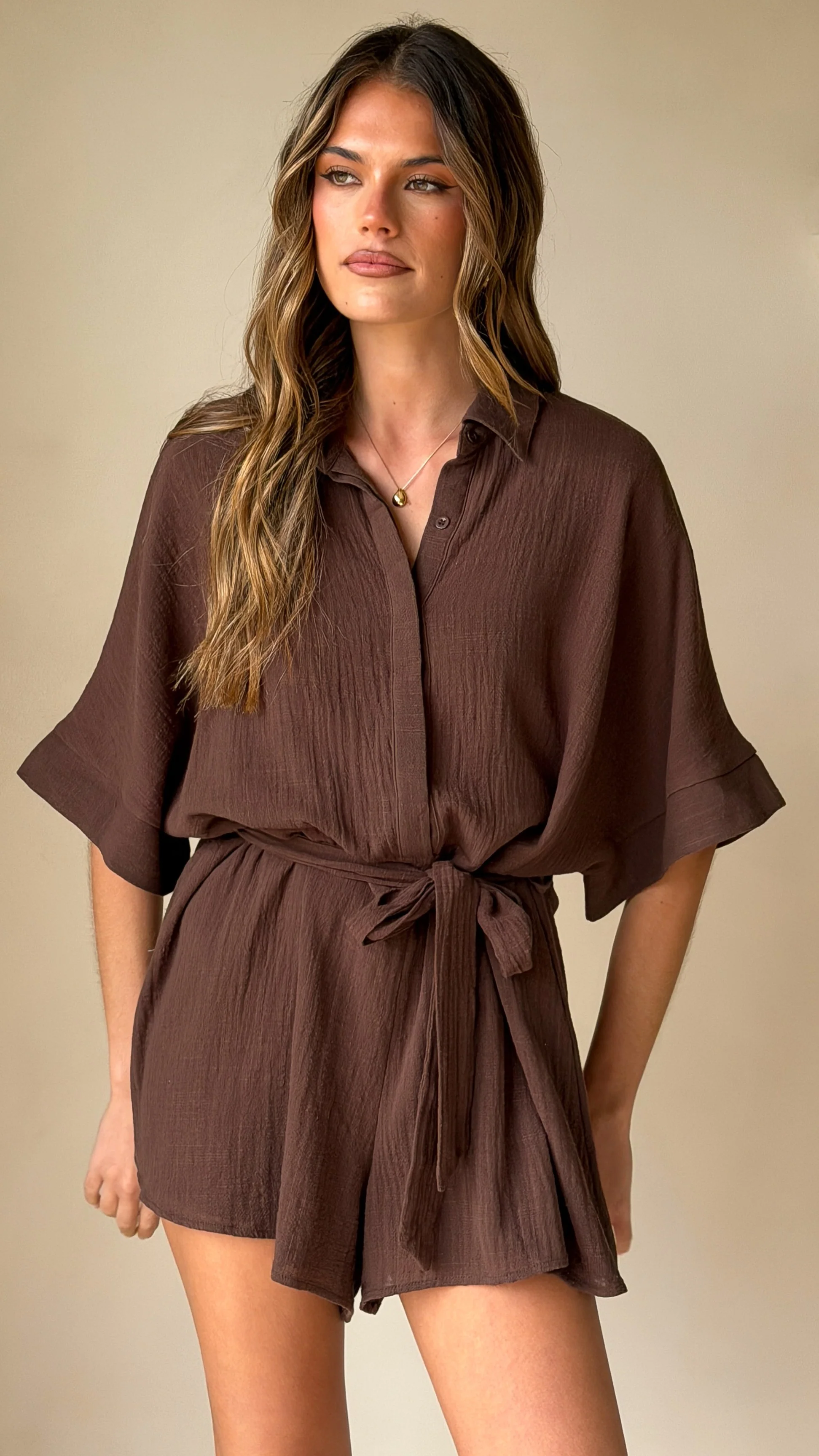 Vern Playsuit - Chocolate - Image 5